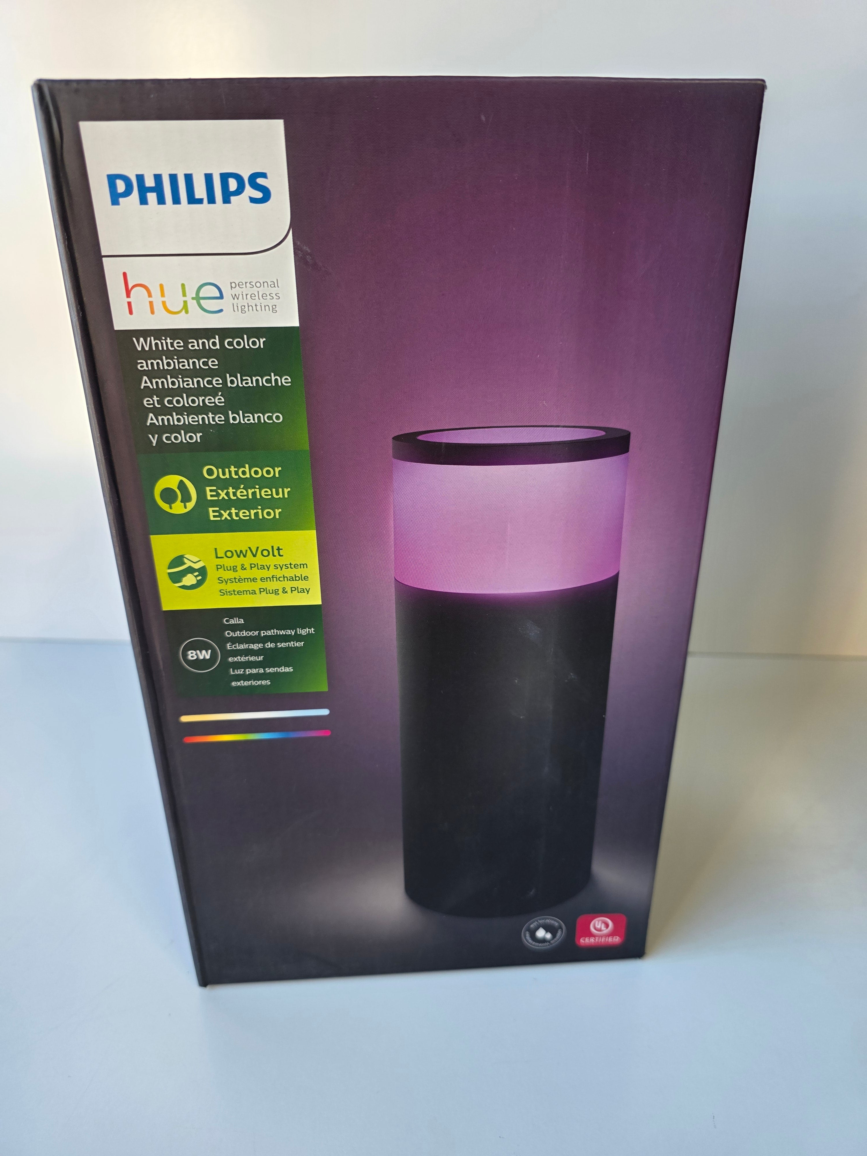 Philips Hue Calla Outdoor Pathway Light White And Color Ambiance Smart LED LowVolt