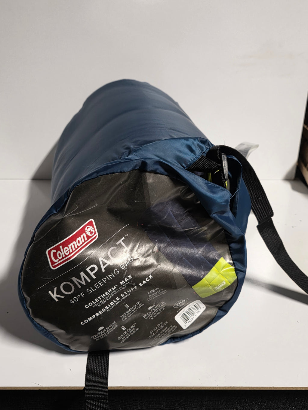 Coleman Kompact 40°F Sleeping Bag – Lightweight, Compressible, with Coletherm™ Max Insulation