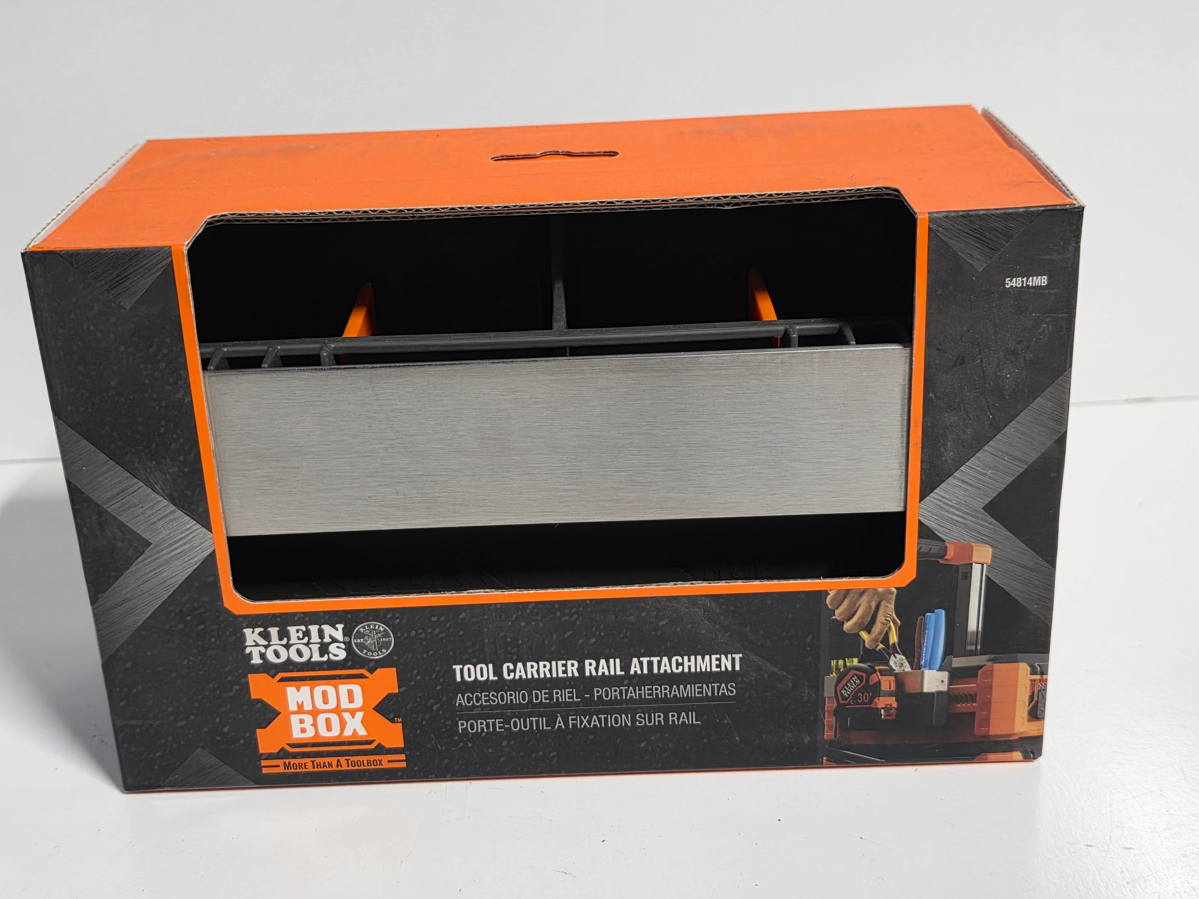 Klein Tools MODbox Tool Carrier Rail Attachment 54814MB Modular Storage Accessory
