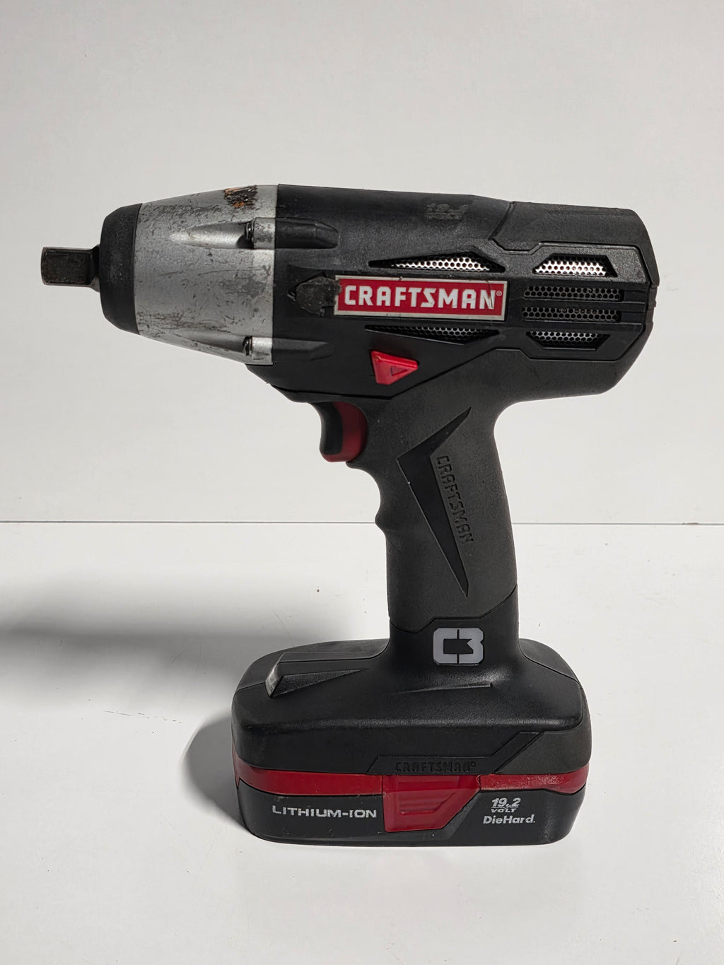 Craftsman C3 19.2V Cordless 1/2 Inch Impact Wrench Lithium Ion DieHard Battery Included