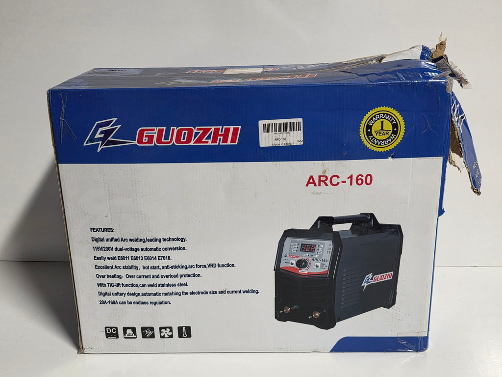 Guozhi ARC-160 Digital Inverter Stick Welder Dual Voltage 115V 230V Welding Machine
