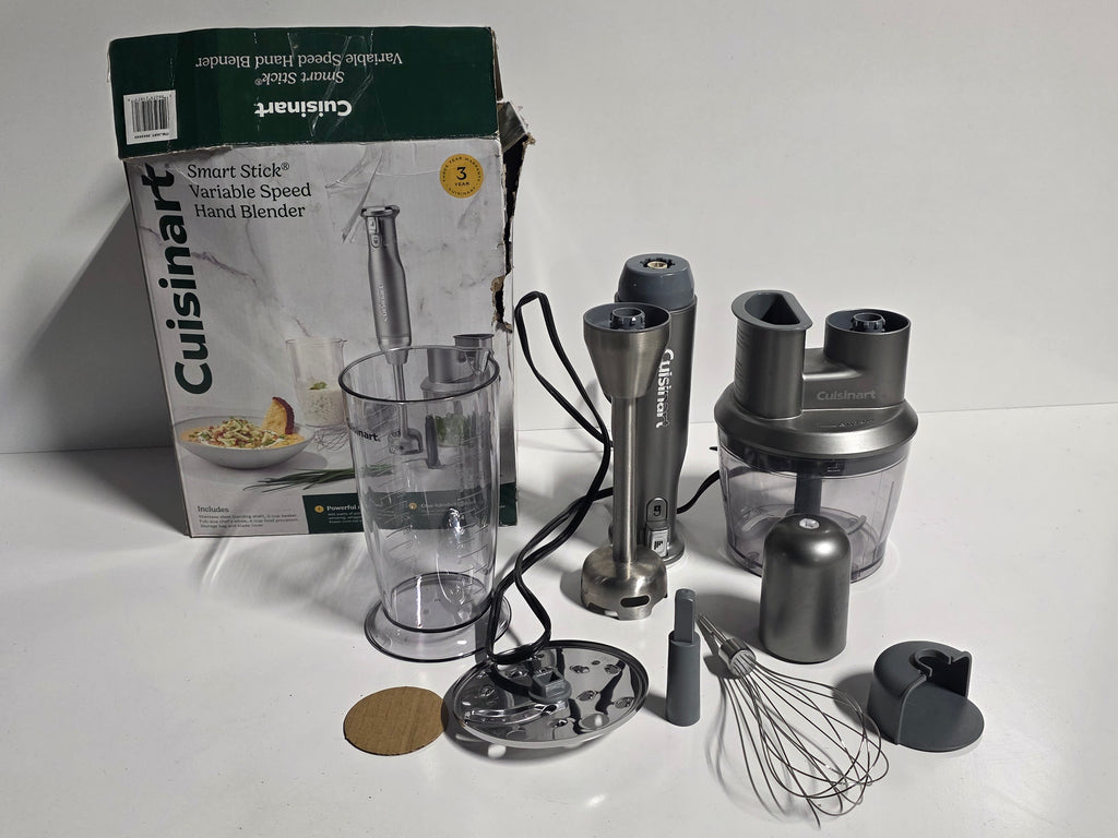 Cuisinart Smart Stick Variable Speed Hand Blender Set HB-400PC with Attachments and Box