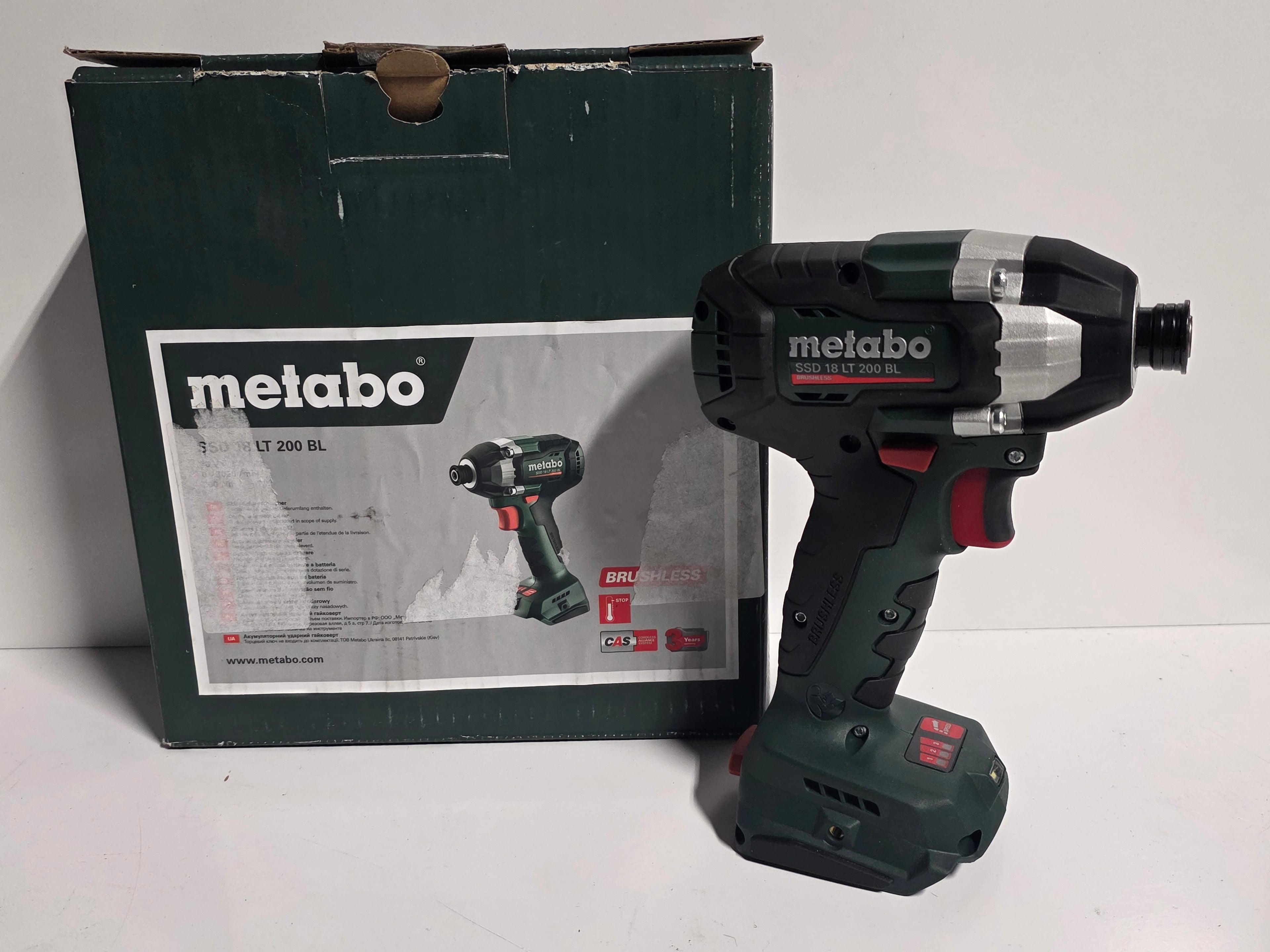 Metabo SSD 18 LT 200 BL 18V Brushless Cordless Impact Driver Power Tool with Box