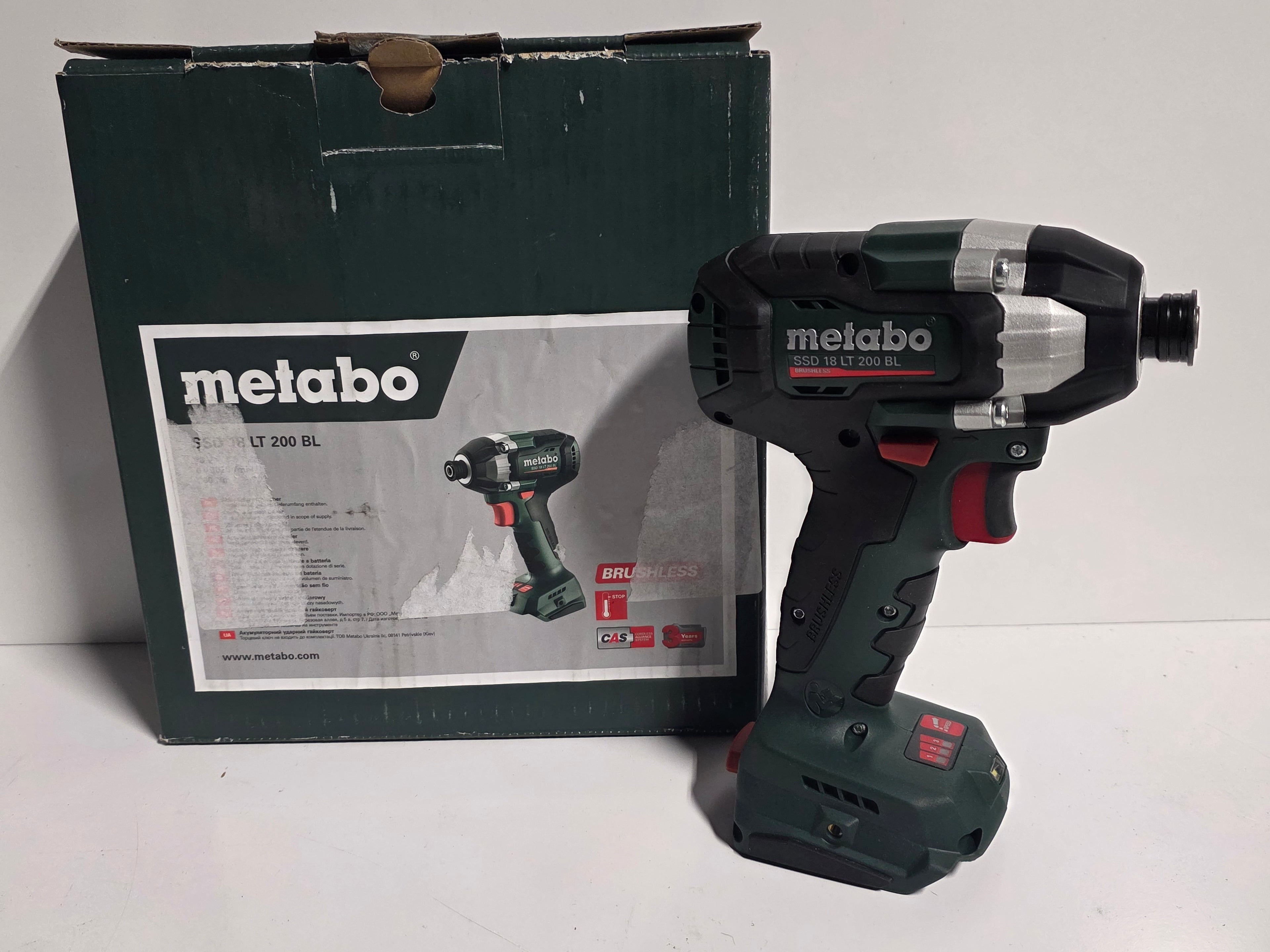 Metabo SSD 18 LT 200 BL 18V Brushless Cordless Impact Driver Power Tool with Box
