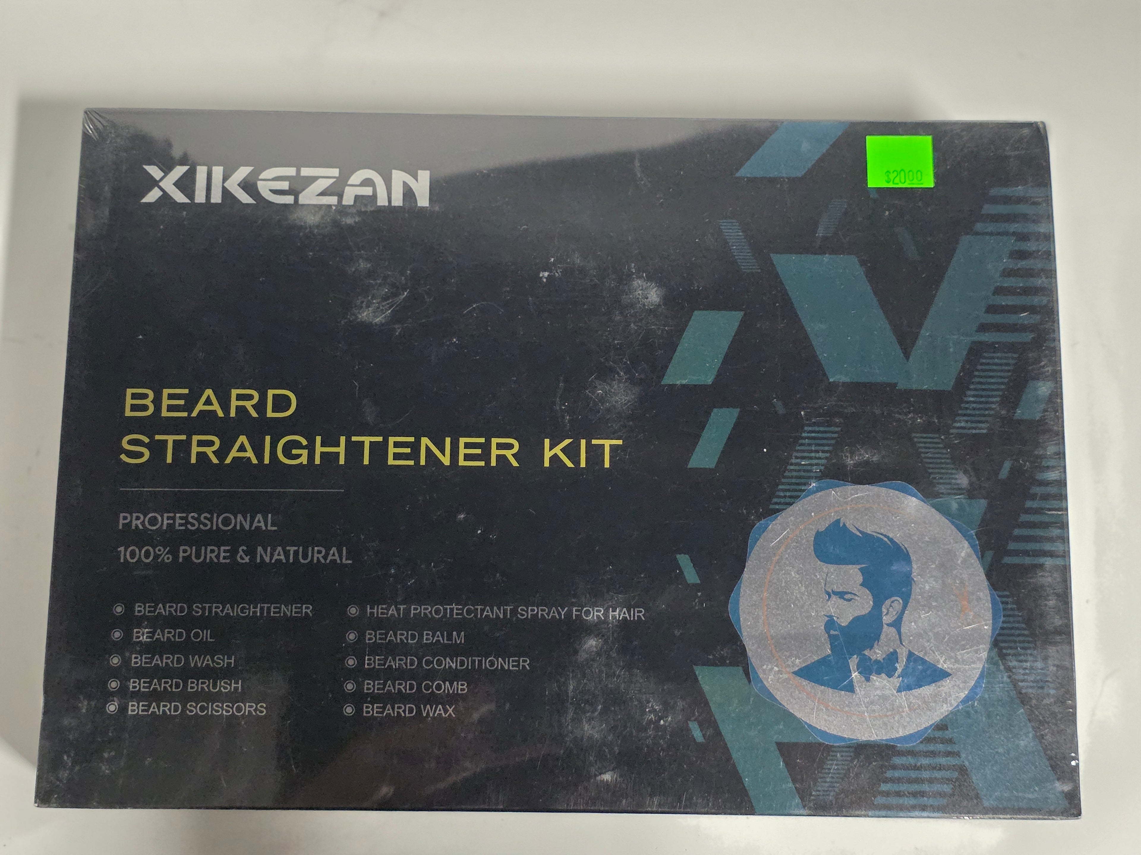 XIKEZAN Beard Grooming Kit for Men with Wash Conditioner Oil Balm Brush Comb