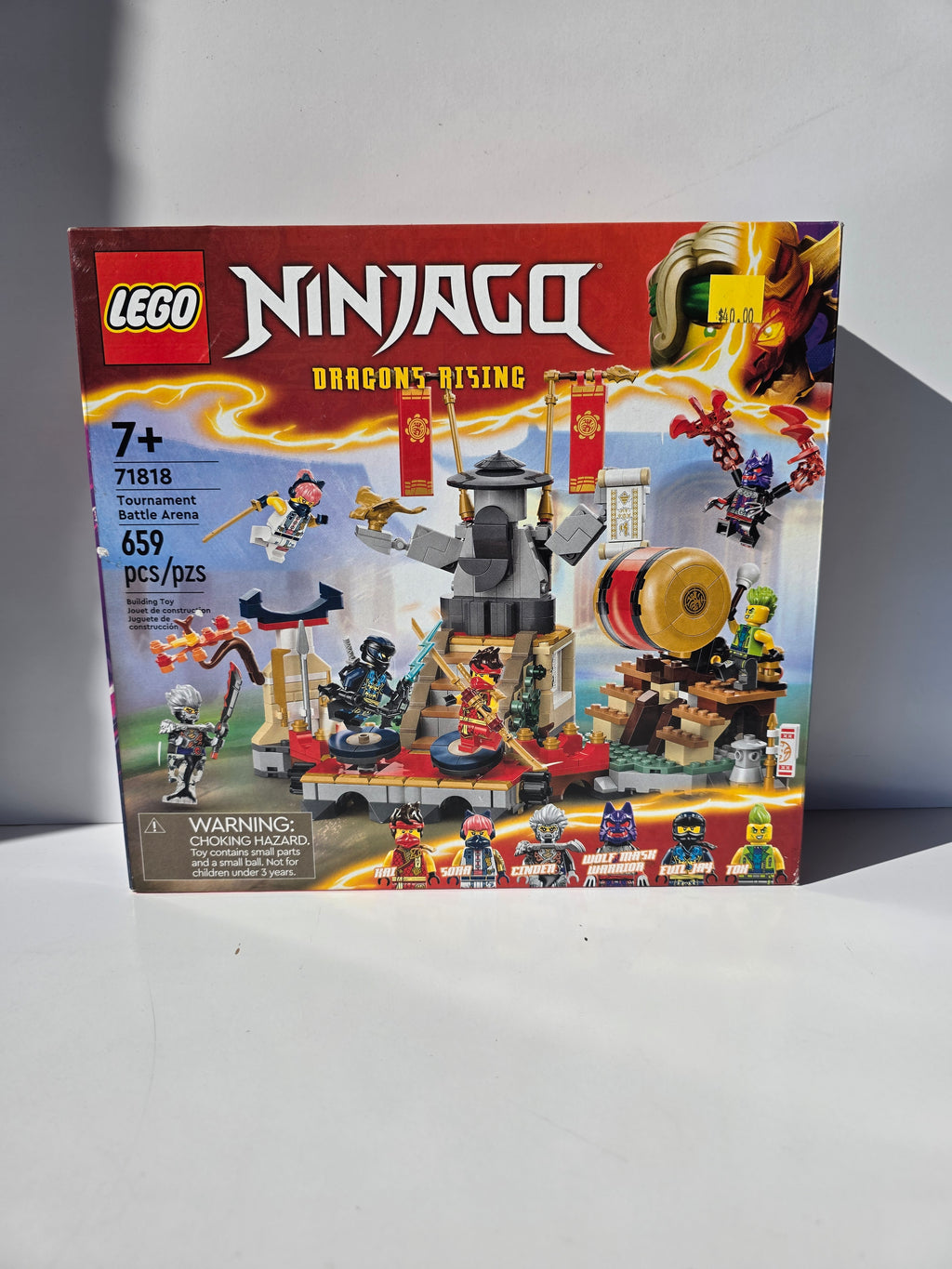 LEGO NINJAGO: Dragons Rising Tournament Battle Arena (Set 71818) – 659 Pieces – Includes 6 Minifigures