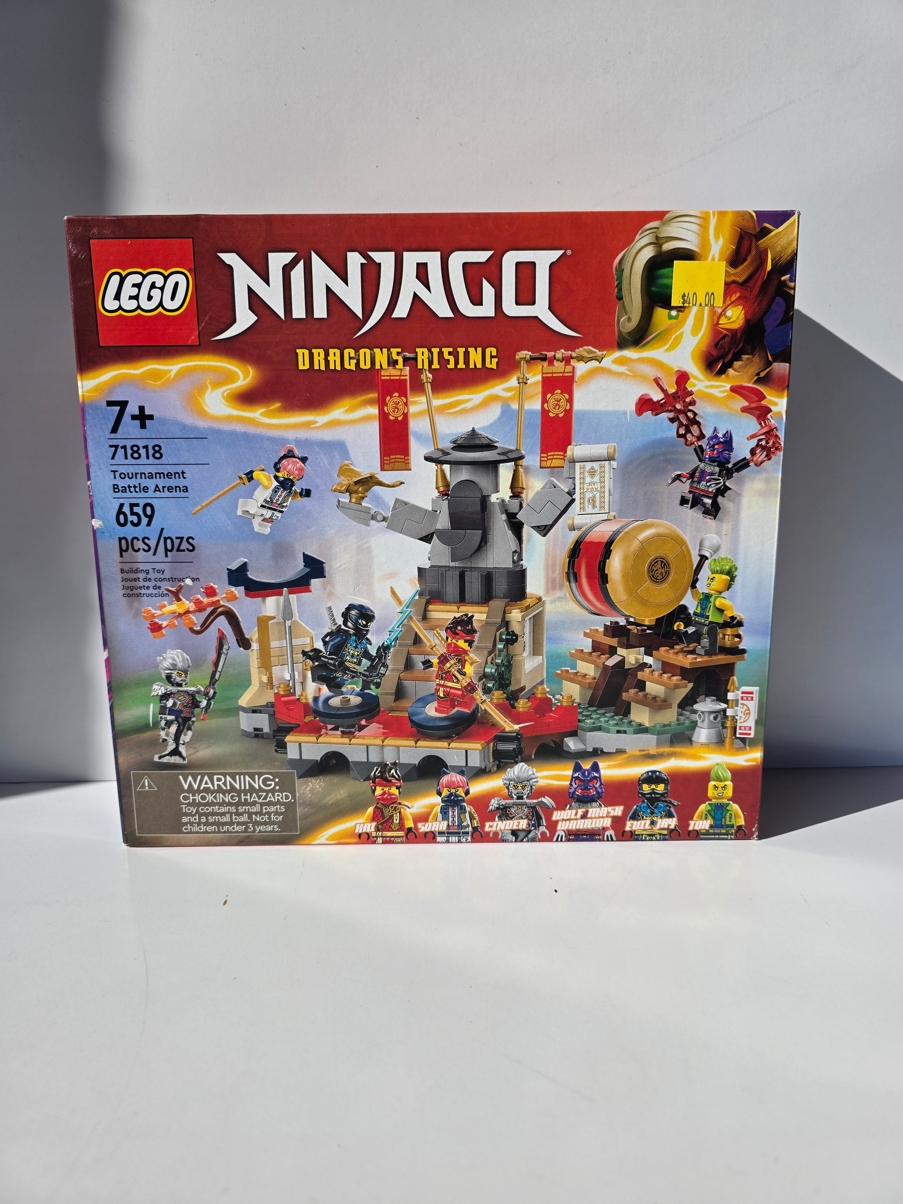 LEGO NINJAGO: Dragons Rising Tournament Battle Arena (Set 71818) – 659 Pieces – Includes 6 Minifigures