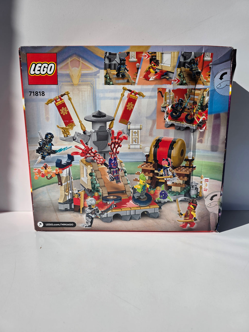 LEGO NINJAGO: Dragons Rising Tournament Battle Arena (Set 71818) – 659 Pieces – Includes 6 Minifigures