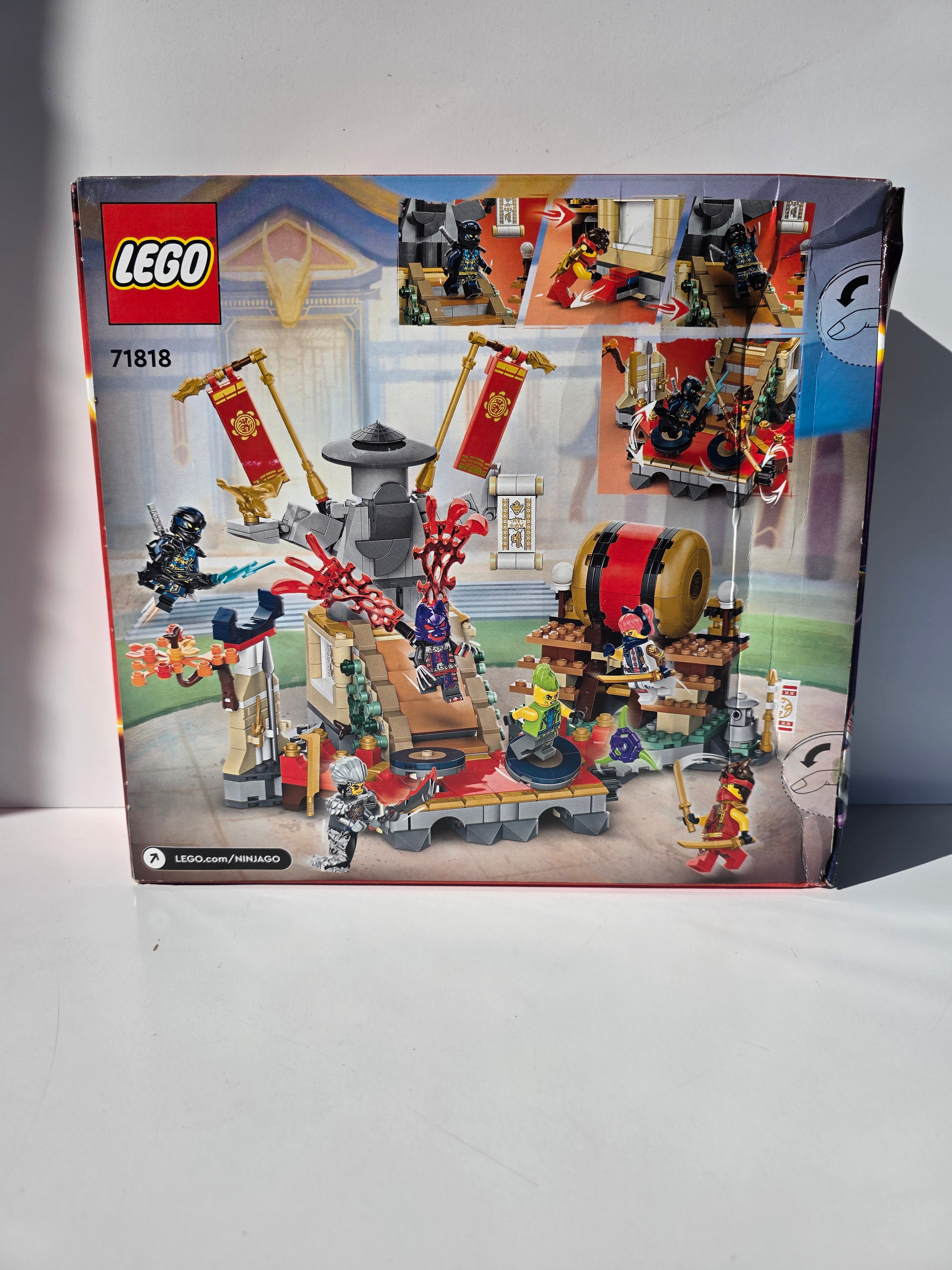 LEGO NINJAGO: Dragons Rising Tournament Battle Arena (Set 71818) – 659 Pieces – Includes 6 Minifigures