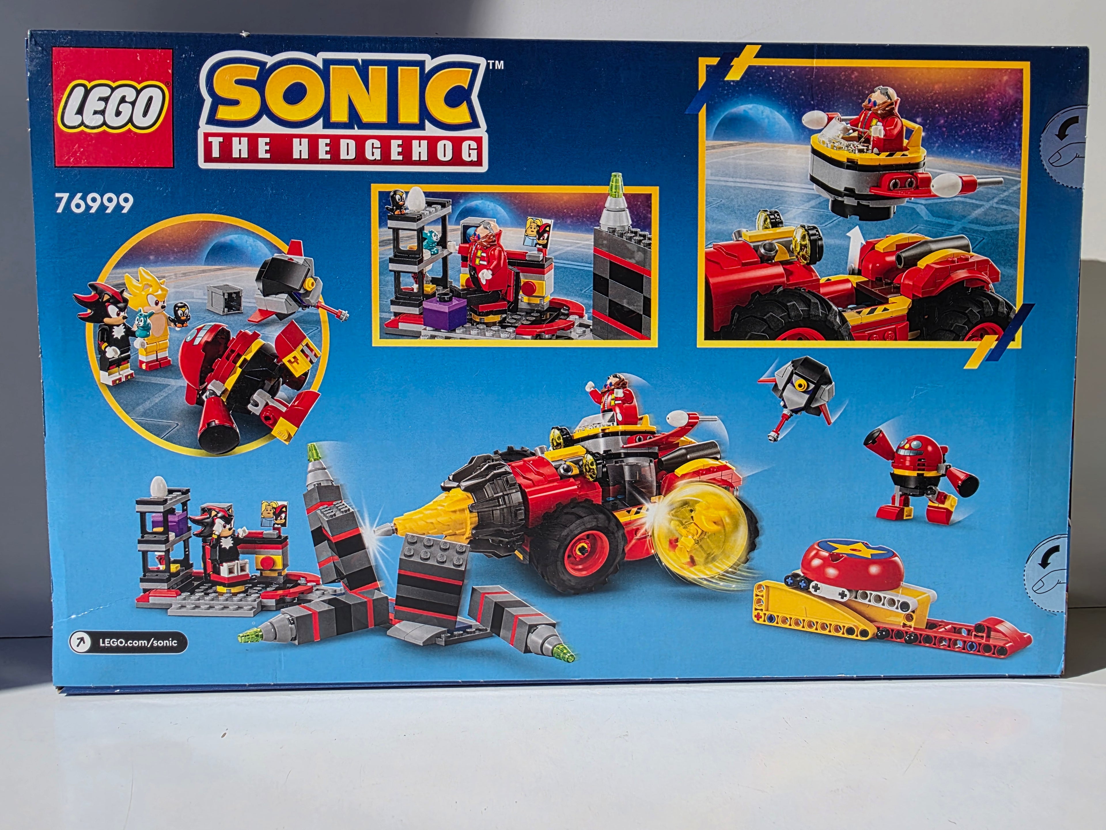 LEGO Sonic the Hedgehog: Super Sonic vs. Egg Drillster (Set 76999) – 590 Pieces – Includes Super Sonic, Shadow, and Dr. Eggman Figures