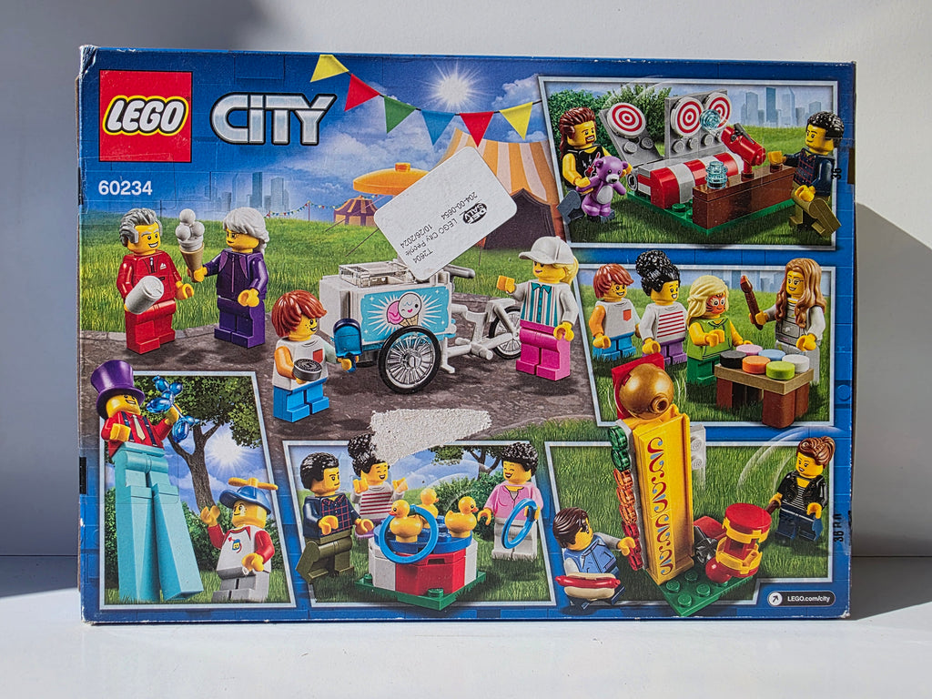 LEGO City People Pack: Fun Fair (Set 60234) – 183 Pieces – 14 Minifigures – Carnival Games, Stilt Walker, and Food Cart