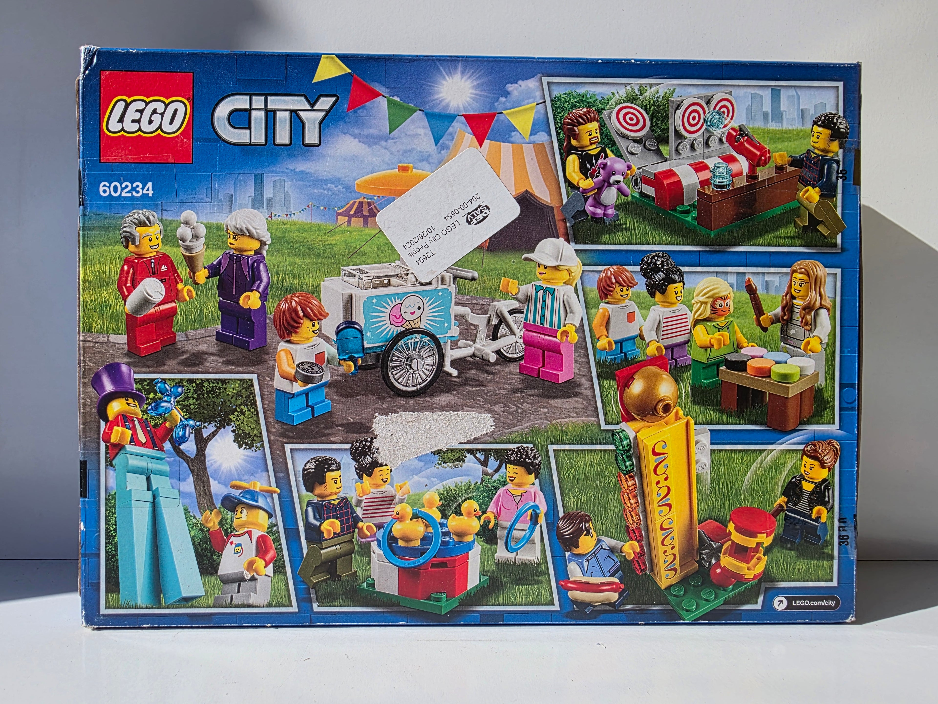 LEGO City People Pack: Fun Fair (Set 60234) – 183 Pieces – 14 Minifigures – Carnival Games, Stilt Walker, and Food Cart