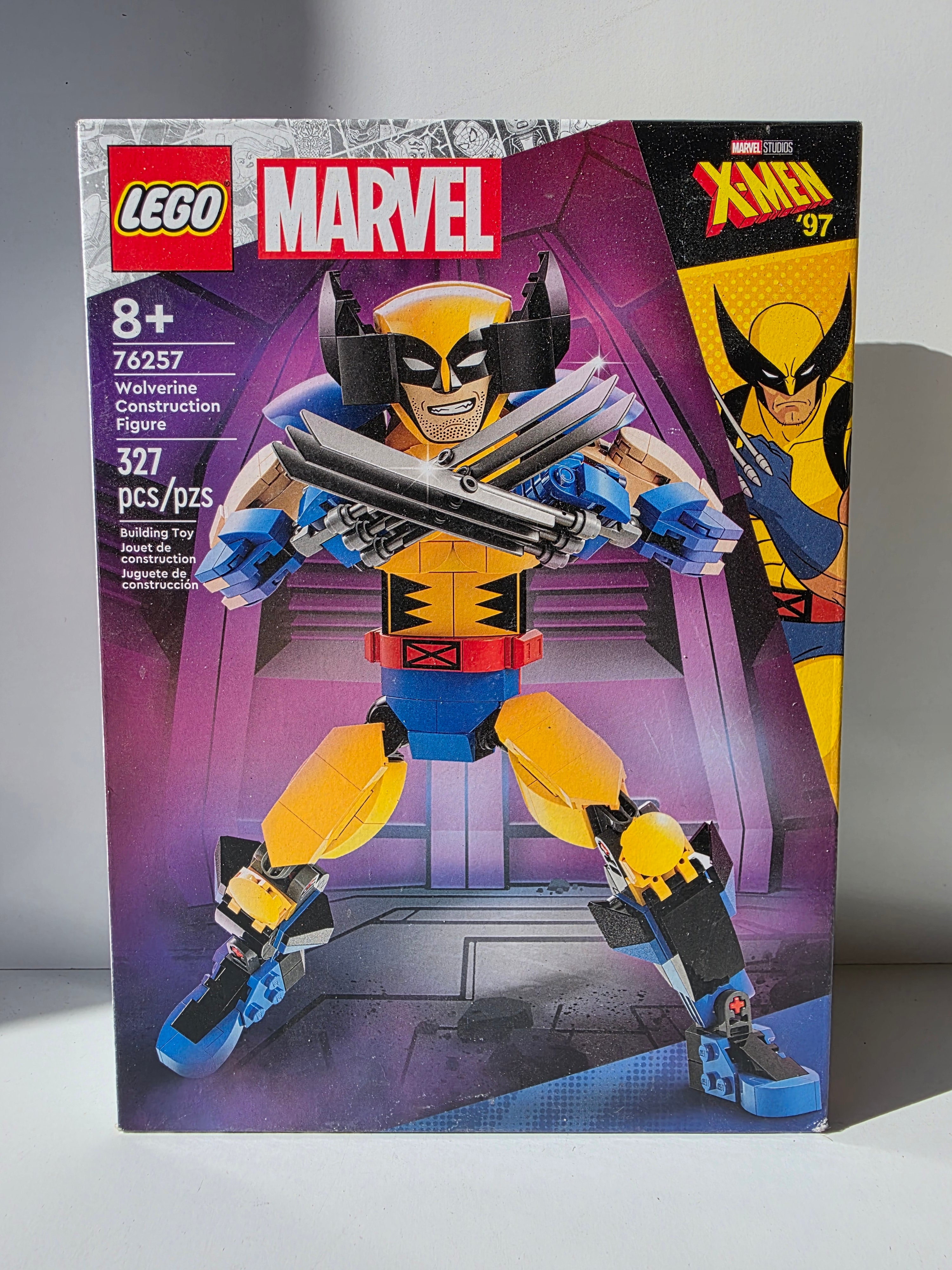 LEGO Marvel X-Men ’97: Wolverine Construction Figure (Set 76257) – 327 Pieces – Fully Poseable Action Build