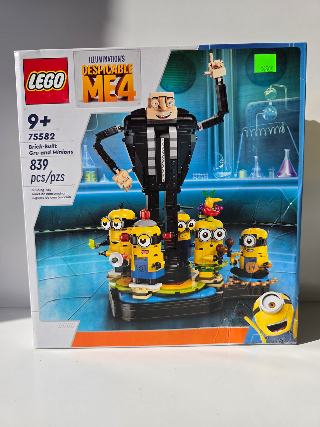 LEGO Despicable Me 4: Brick-Built Gru and Minions (Set 75582) – 839 Pieces – Buildable Figures with Display Base