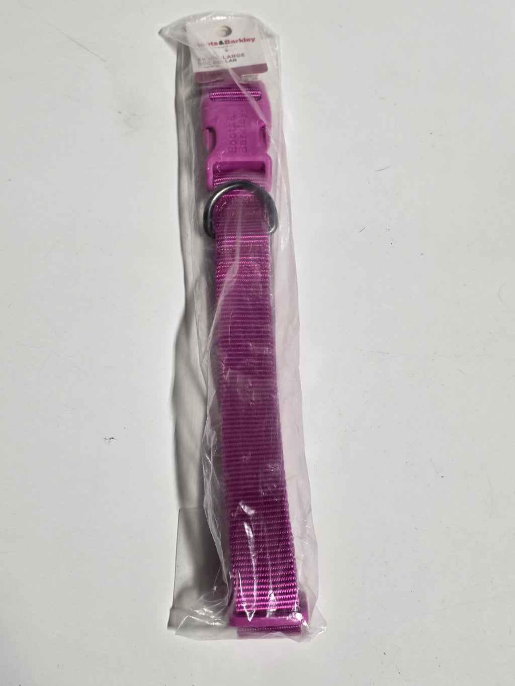 Boots & Barkley Extra Large Pink Nylon Dog Collar Adjustable Heavy Duty Pet Gear