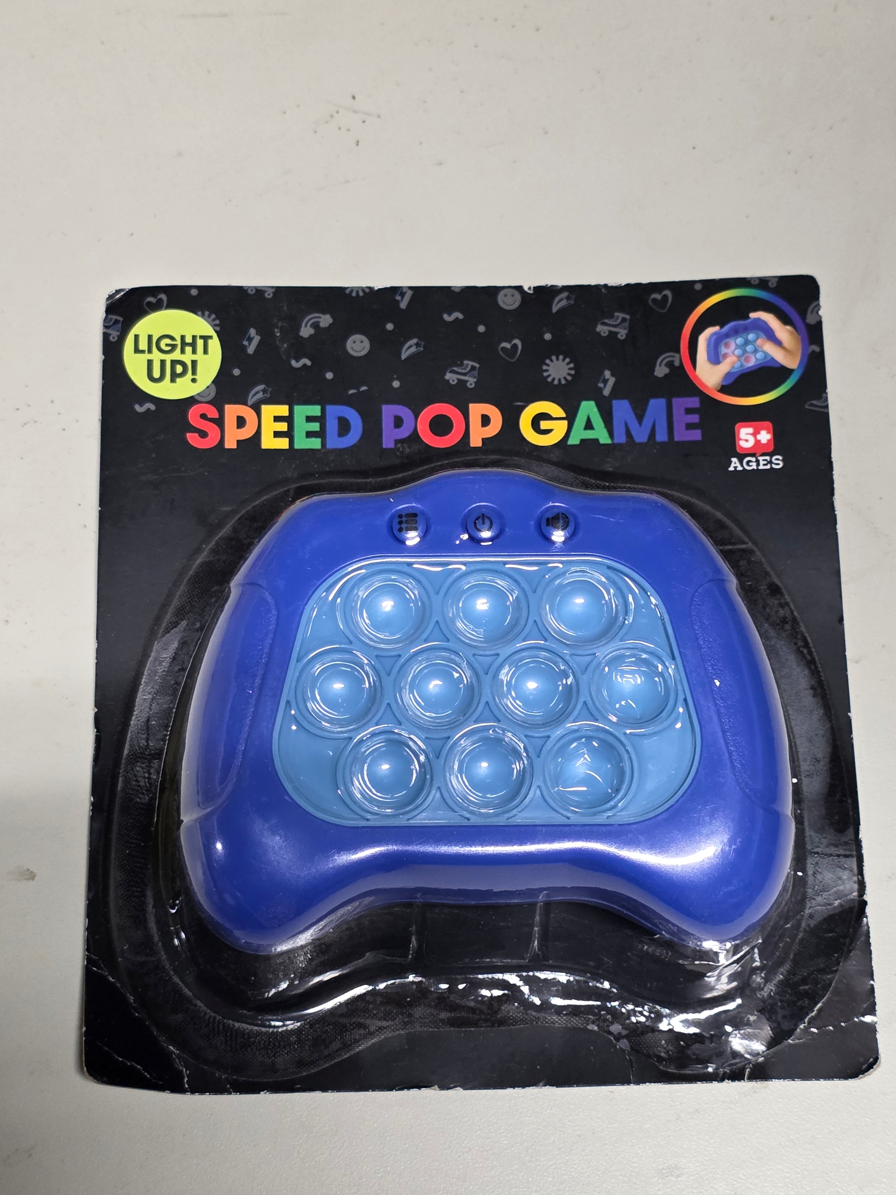 Light Up Speed Pop Game Electronic Handheld Sensory Bubble Popper Toy Kids Fun