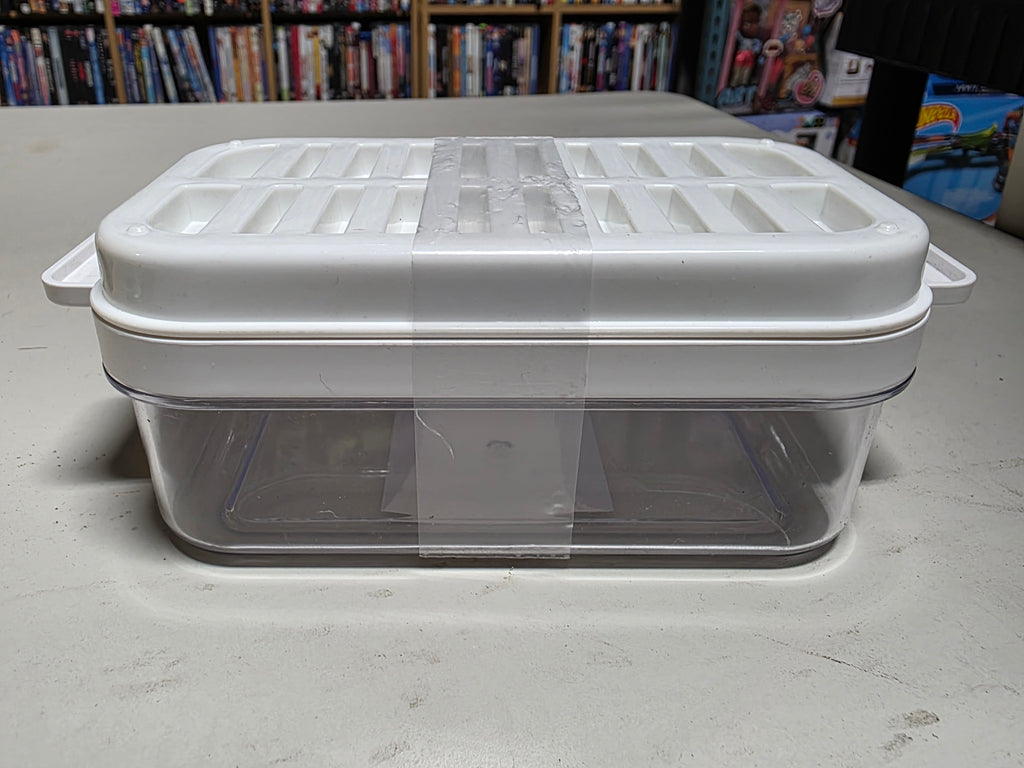 Clear Plastic Butter Dish With Lid Dishwasher Safe Food Storage Kitchen Tableware