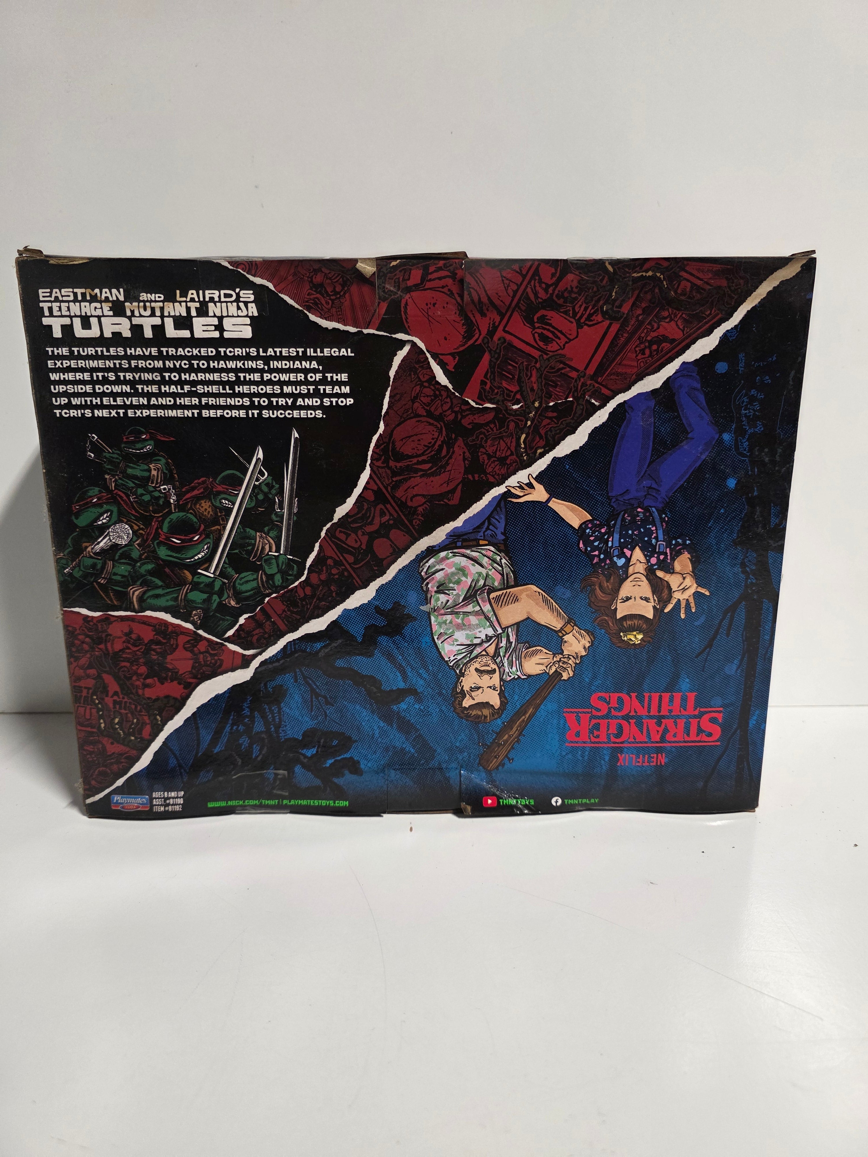 TMNT x Stranger Things Raphael Hopper Action Figure Set Collectible Piece BoxedTMNT x Stranger Things Raphael Hopper Action Figure Set Collectible Piece Boxed