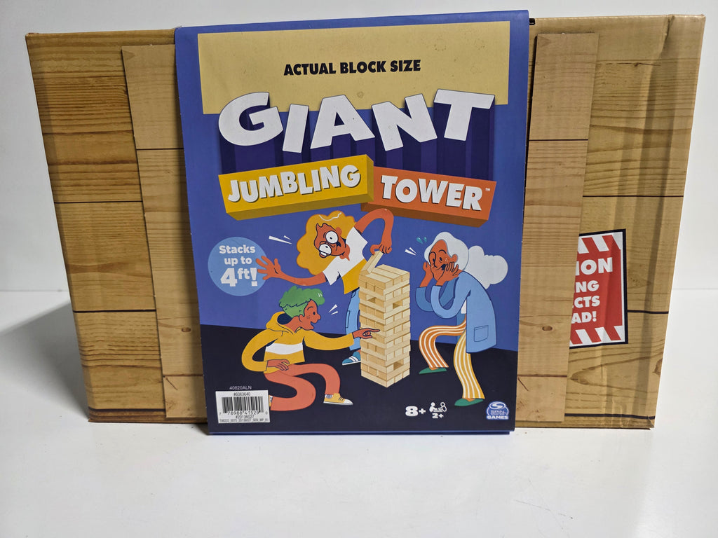 Giant Jumbling Tower Wooden Block Stacking Game Set 51 Piece Family Outdoor Activity