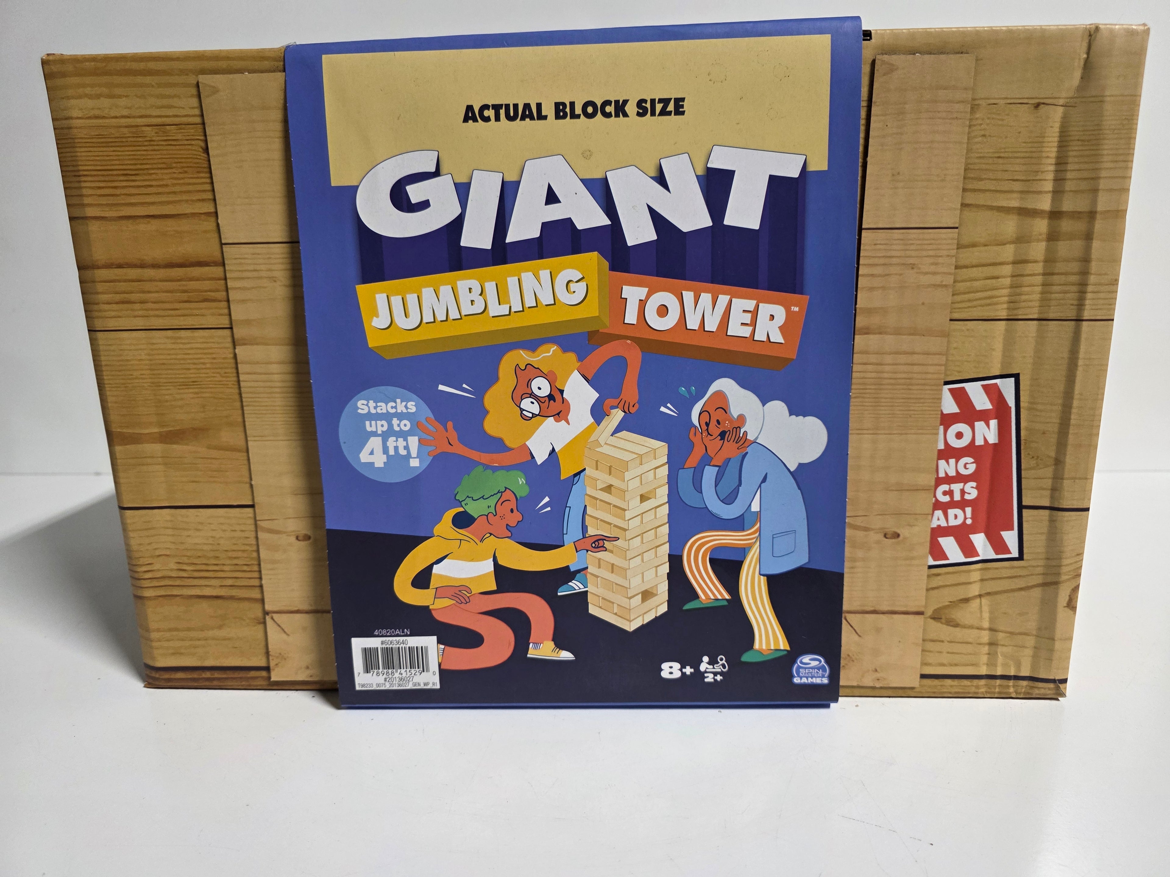 Giant Jumbling Tower Wooden Block Stacking Game Set 51 Piece Family Outdoor Activity