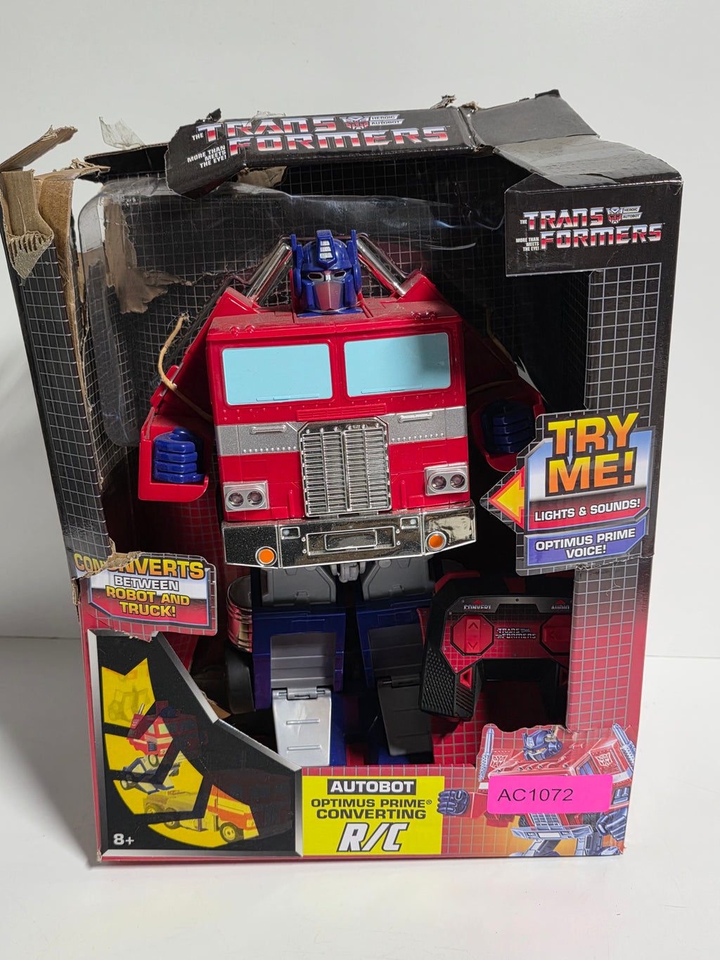 Vintage Transformers Optimus Prime Converting RC Robot Truck Collectible Toy