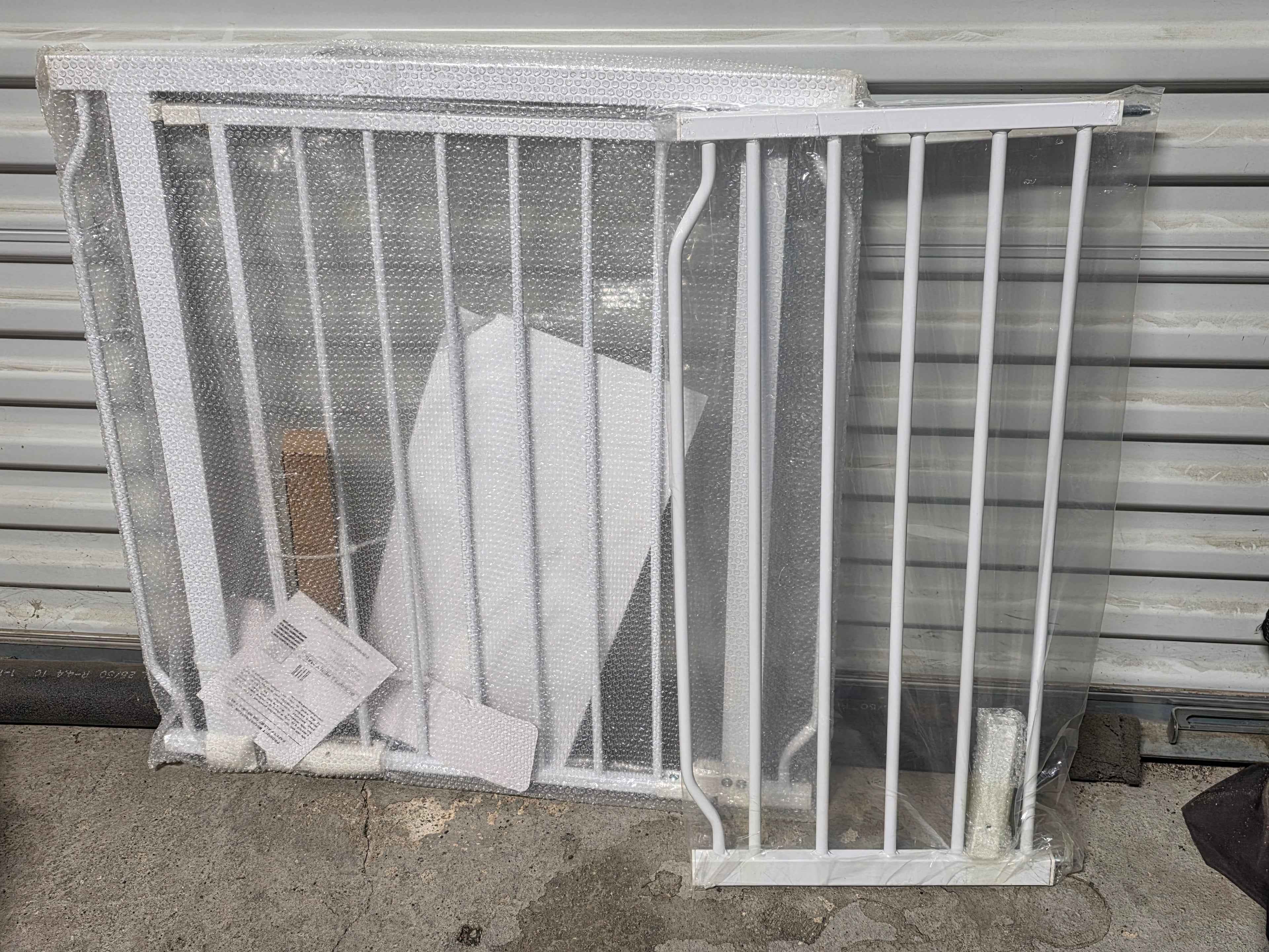 BalanceFrom Metal Safety Gate BFSG-43348 White Pressure Mount Indoor Barrier
