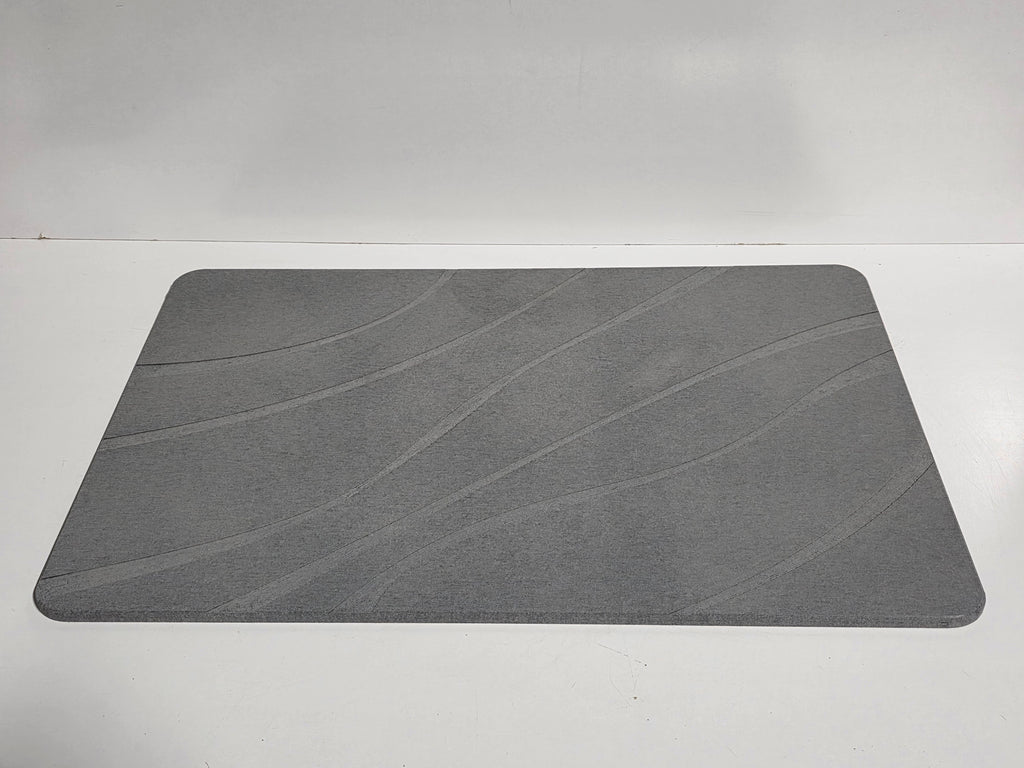 Leqsdijk Diatomaceous Earth Stone Bath Mat Gray Quick-Dry Eco-Friendly Bathroom