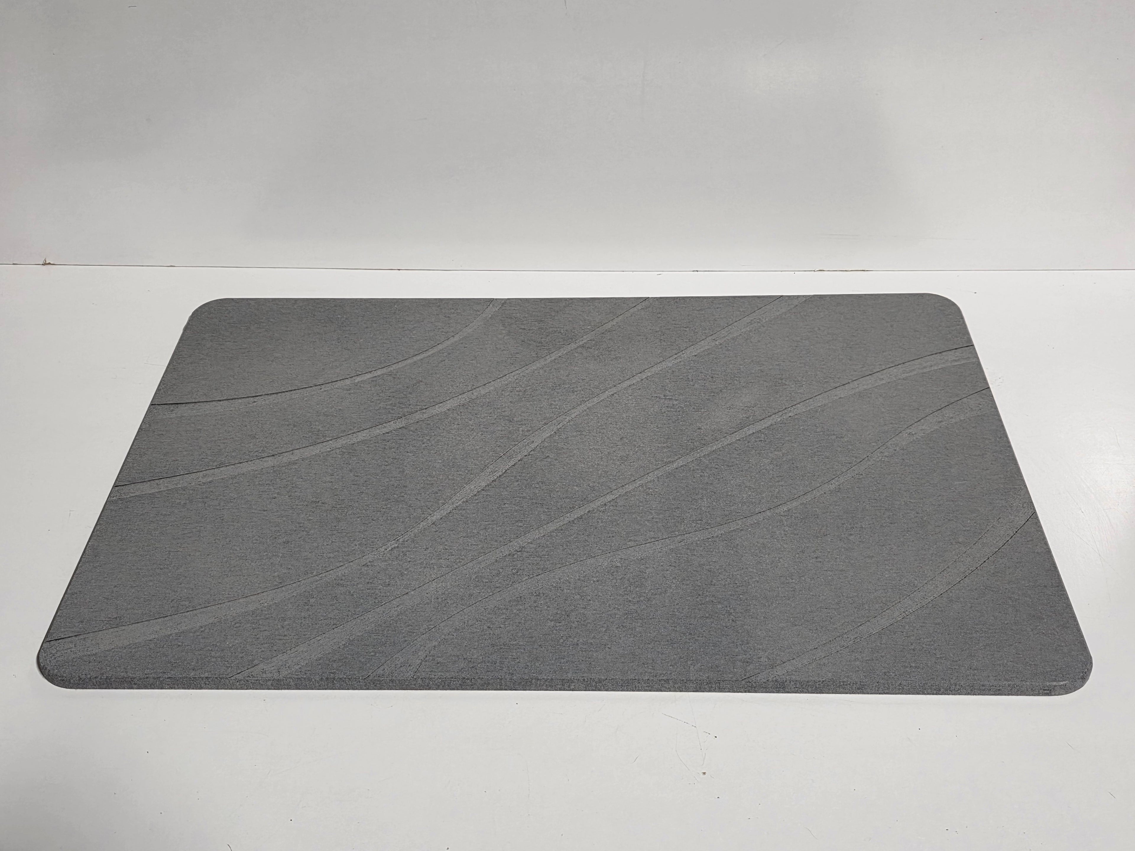 Leqsdijk Diatomaceous Earth Stone Bath Mat Gray Quick-Dry Eco-Friendly Bathroom