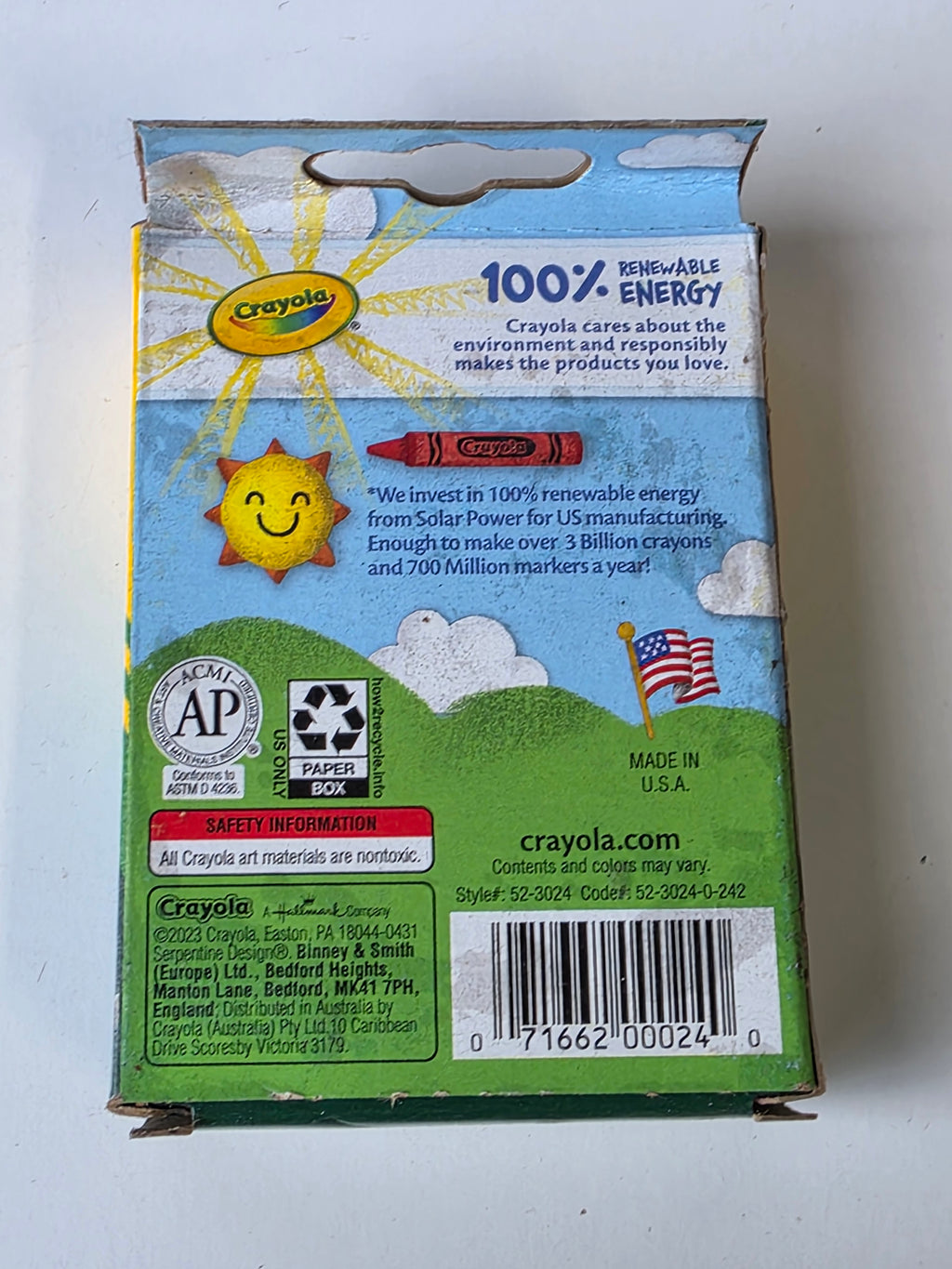 Crayola 24 Count Classic Color Crayons NonToxic Art School Supplies Drawing Set