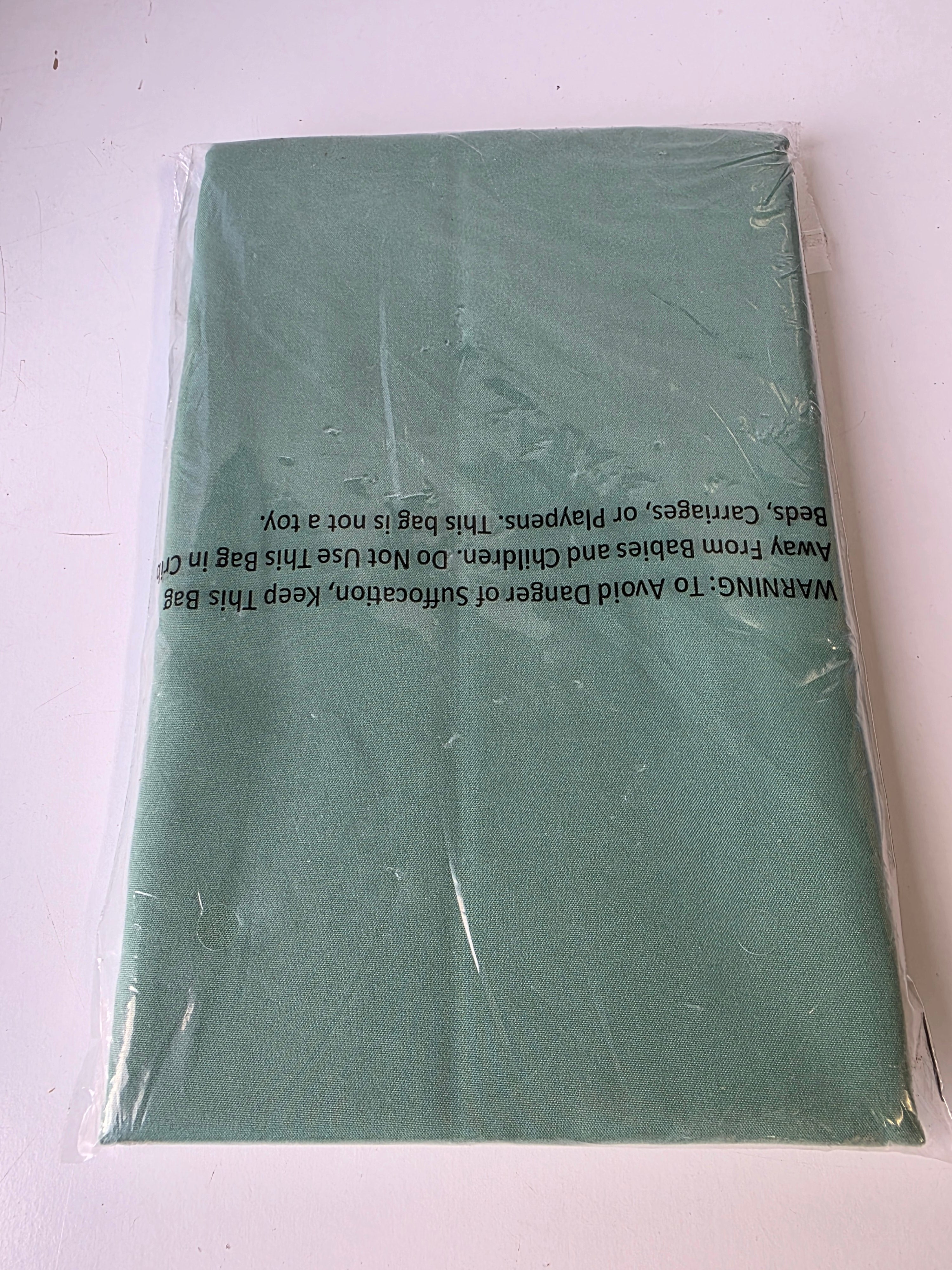 Reversible Microfiber Pillow Sham Green 20x26 Soft Polyester Bedroom Bedding Accent