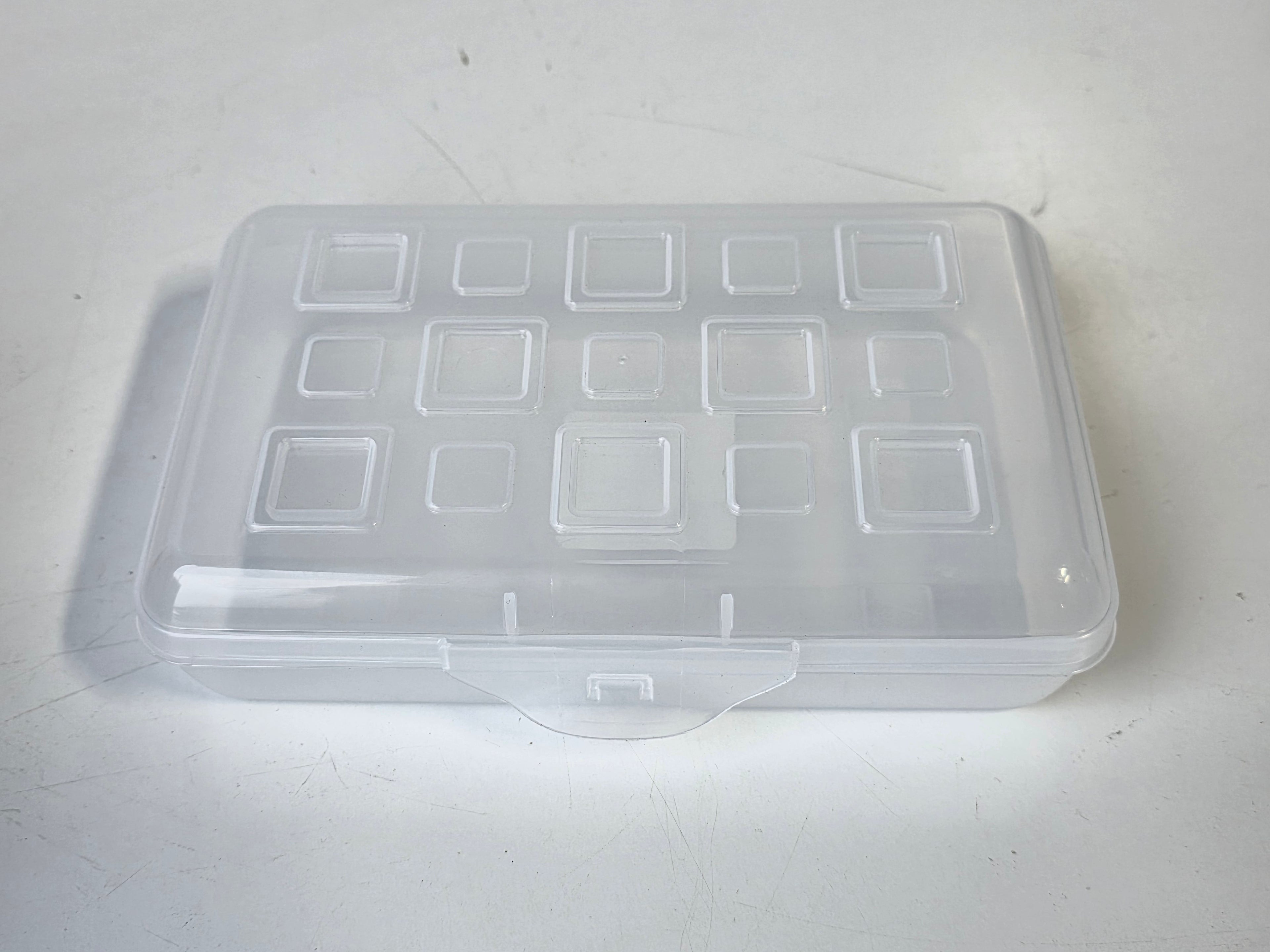 Sterilite Clear Plastic Storage Box 8.375x5.625x2.125 Small Organizer Case with Snap Lid