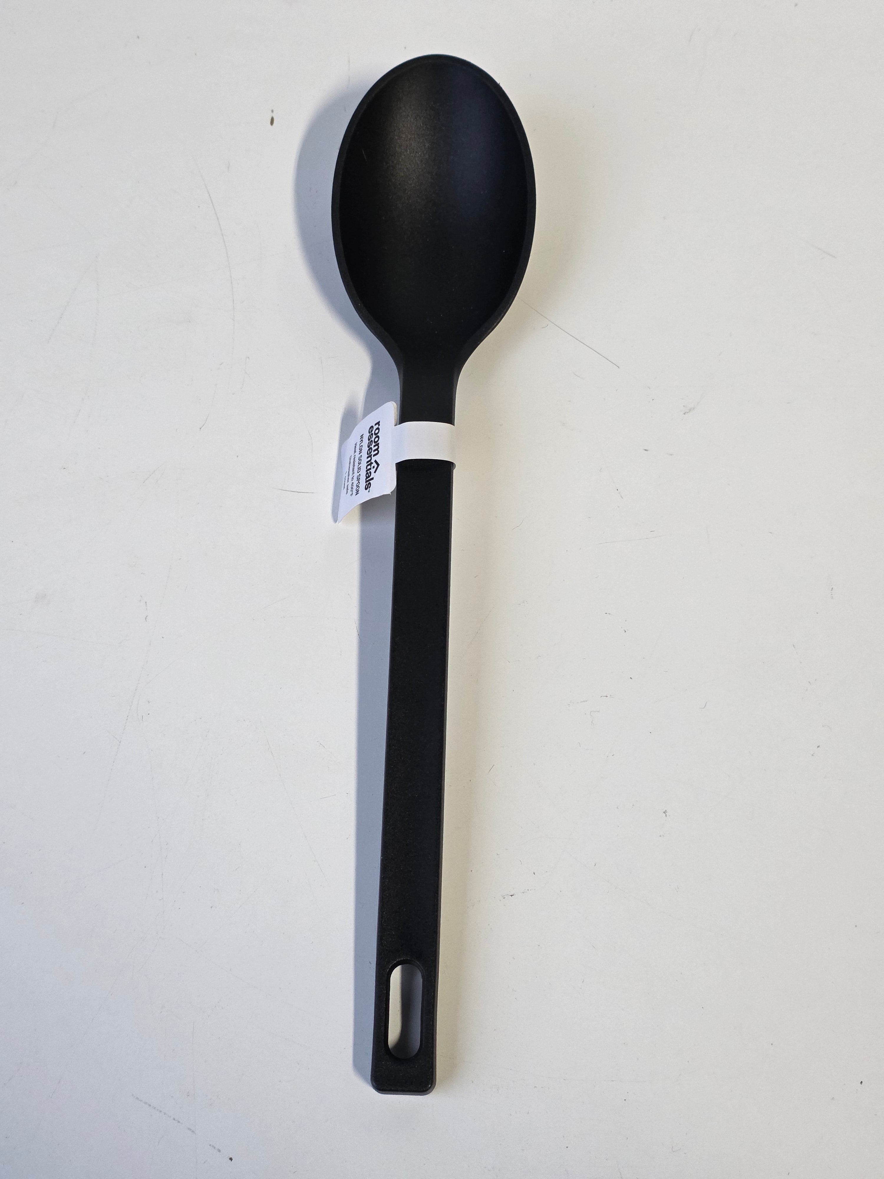 Room Essentials Nylon Solid Spoon Black Heat-Resistant Kitchen Cooking Utensil Tool