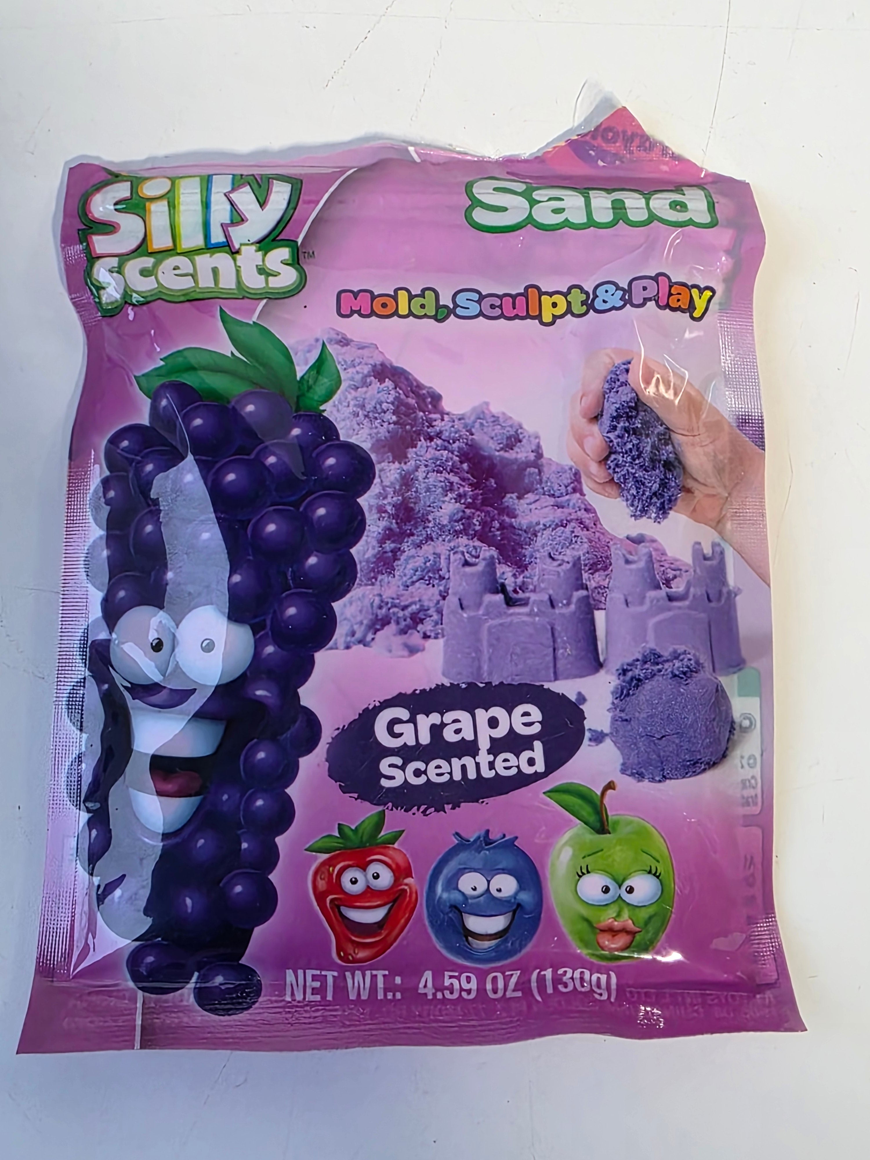 Crayola Silly Scents Grape Scented Moldable Play Sand Kids Creative Sensory Toy Pack