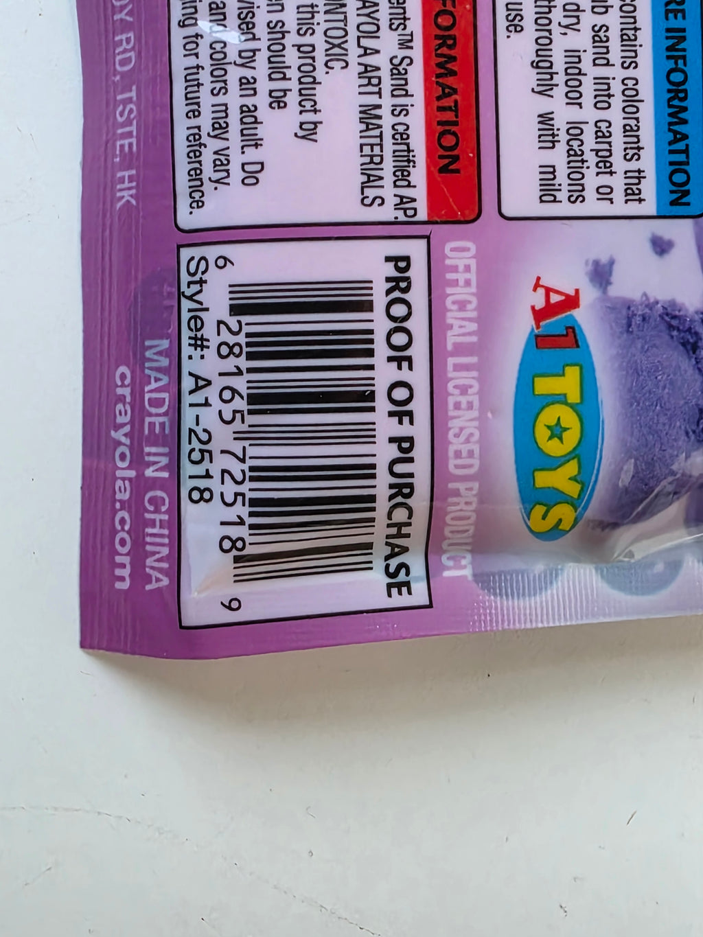Crayola Silly Scents Grape Scented Moldable Play Sand Kids Creative Sensory Toy Pack