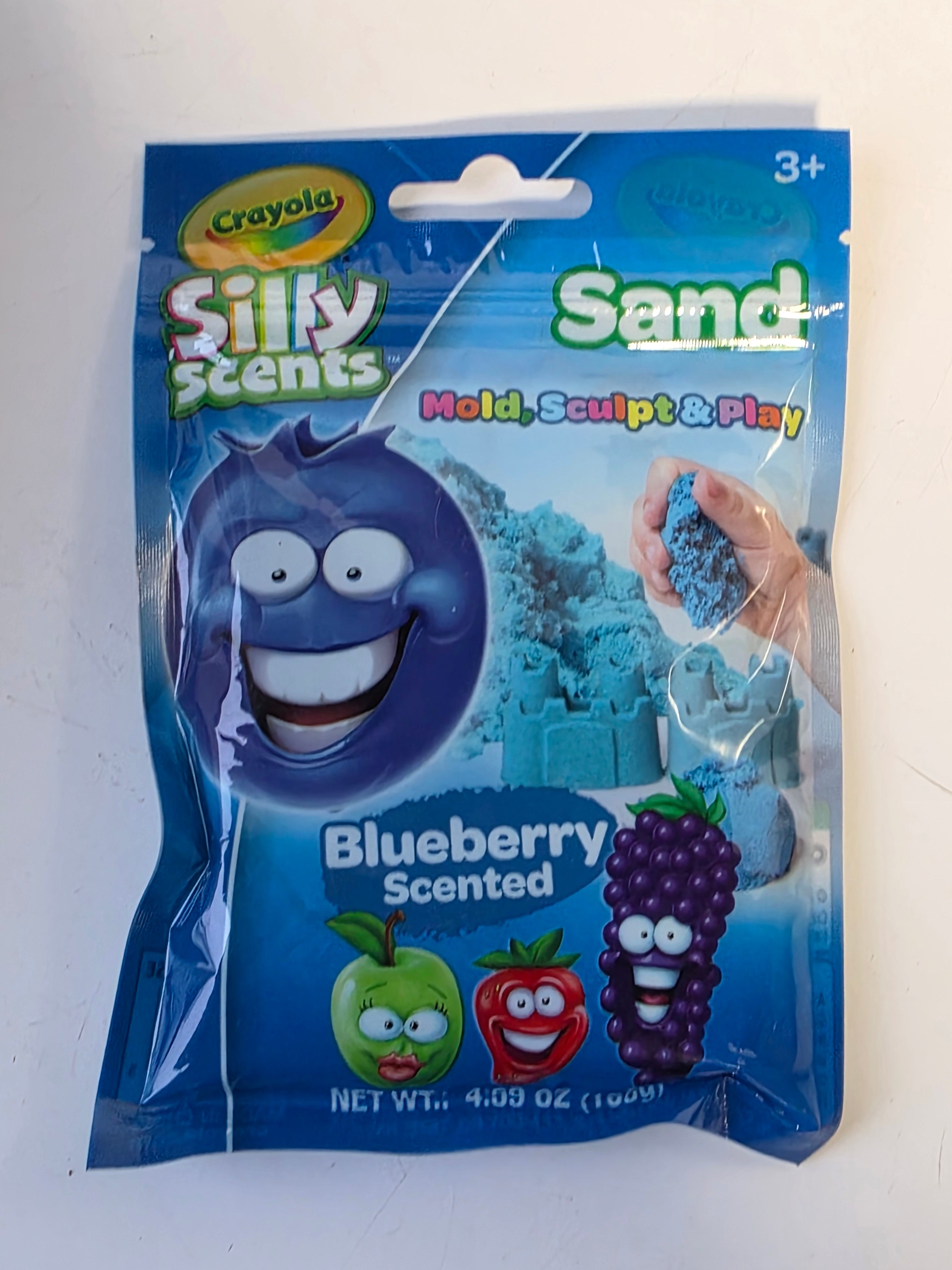 Crayola Silly Scents Blueberry Scented Moldable Play Sand Kids Creative Sensory Toy