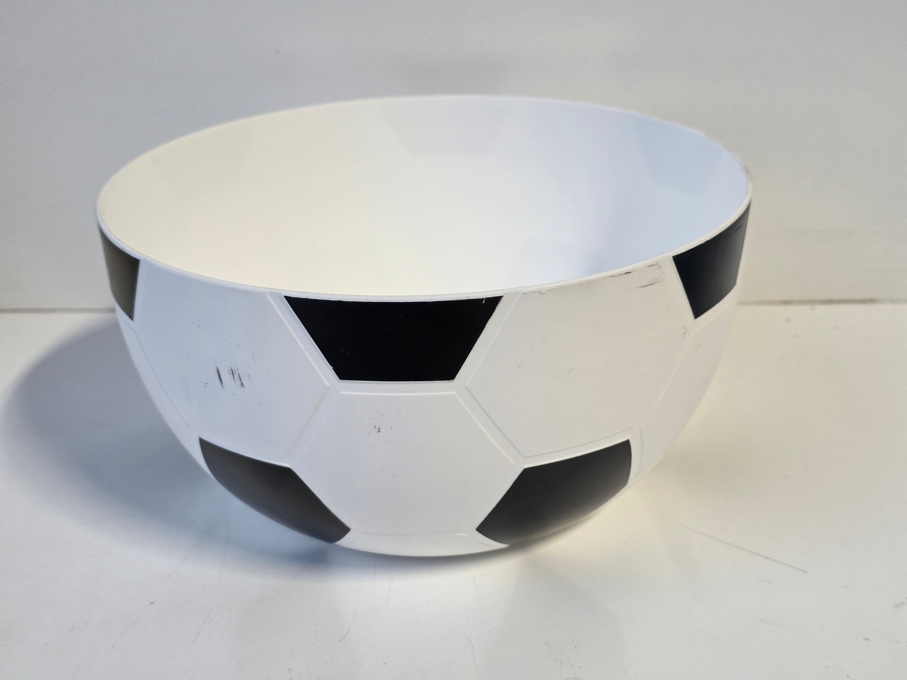 Soccer Ball Plastic Snack Bowl Food-Safe Sports Theme Party Serving Container