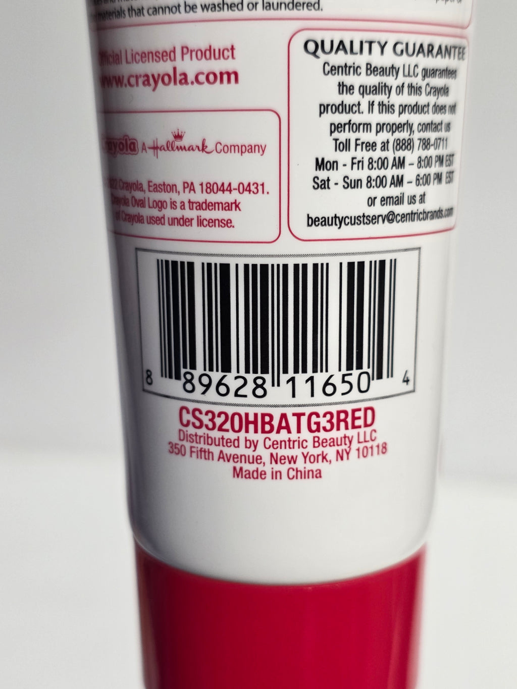 Crayola Bathtub Finger Paint Soap Firefly Red Kids Washable Bath Fun Tube 3oz