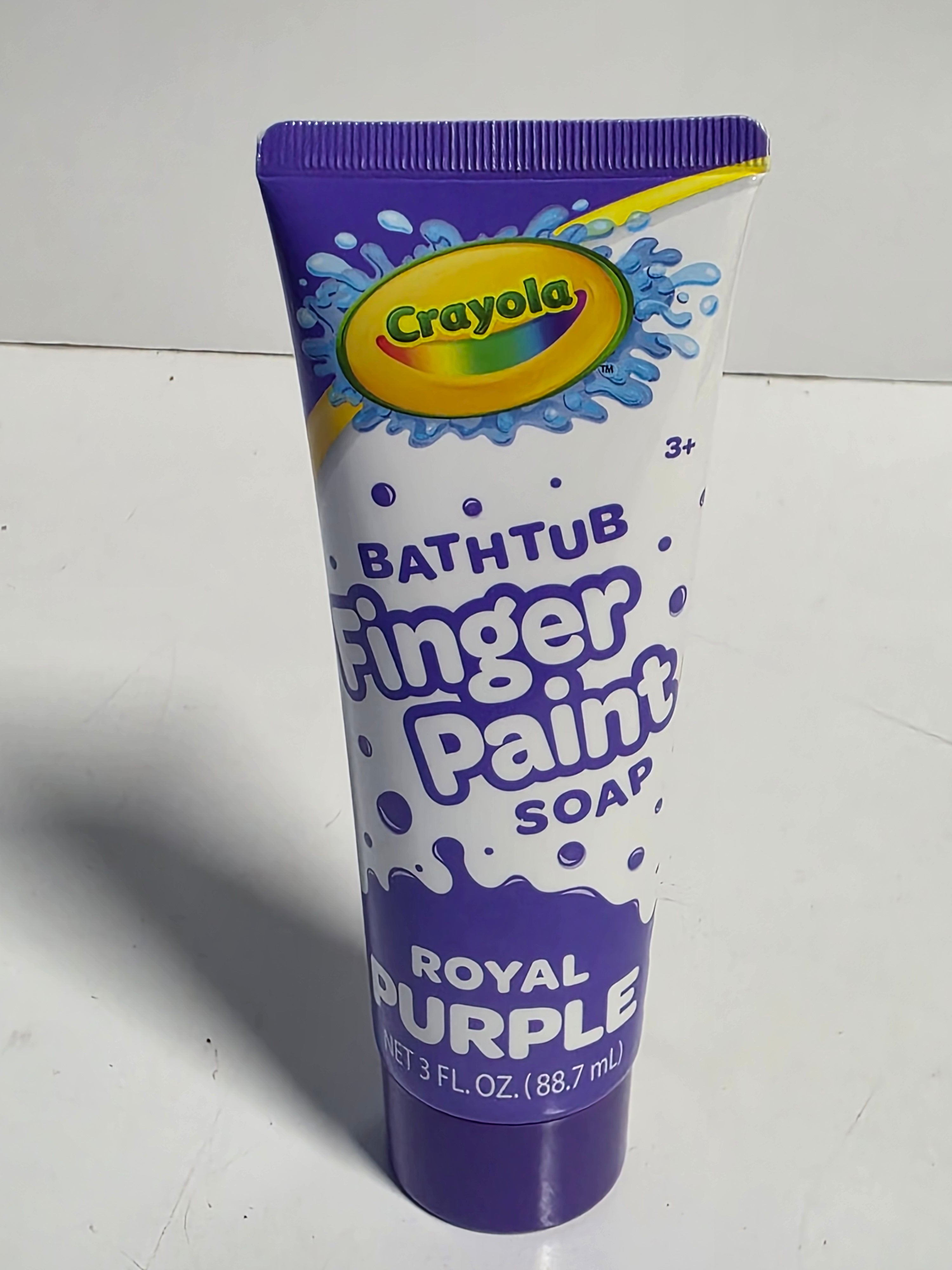 Crayola Bathtub Finger Paint Soap Royal Purple Kids Washable Bath Fun Tube 3oz