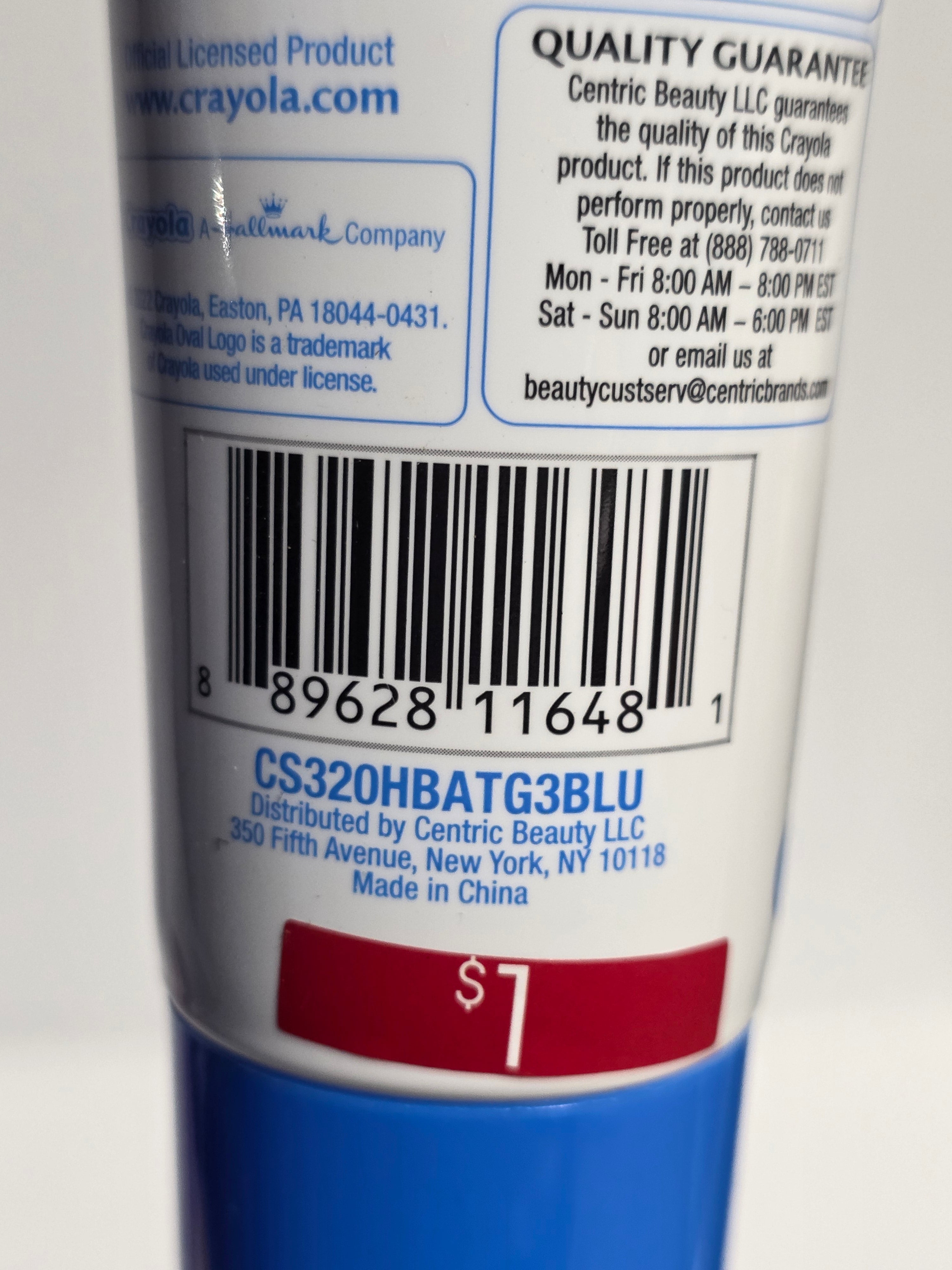 Crayola Bathtub Finger Paint Soap Bluetiful Blue Kids Washable Bath Fun Tube 3oz