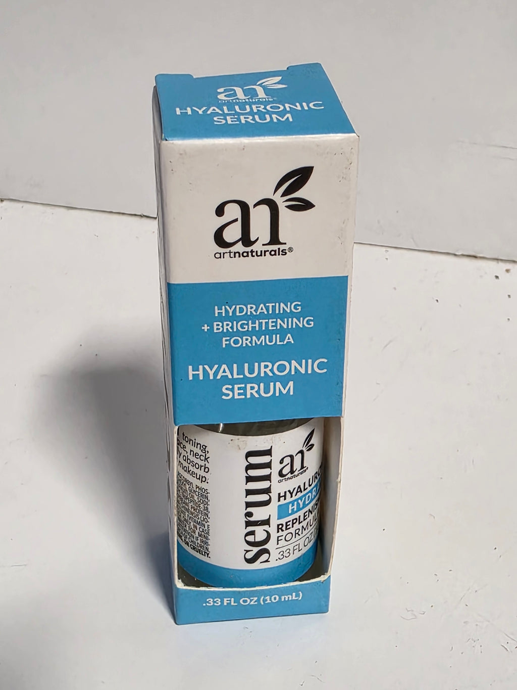 ArtNaturals Hyaluronic Serum Hydrating Brightening .33oz Skin Replenishing Formula