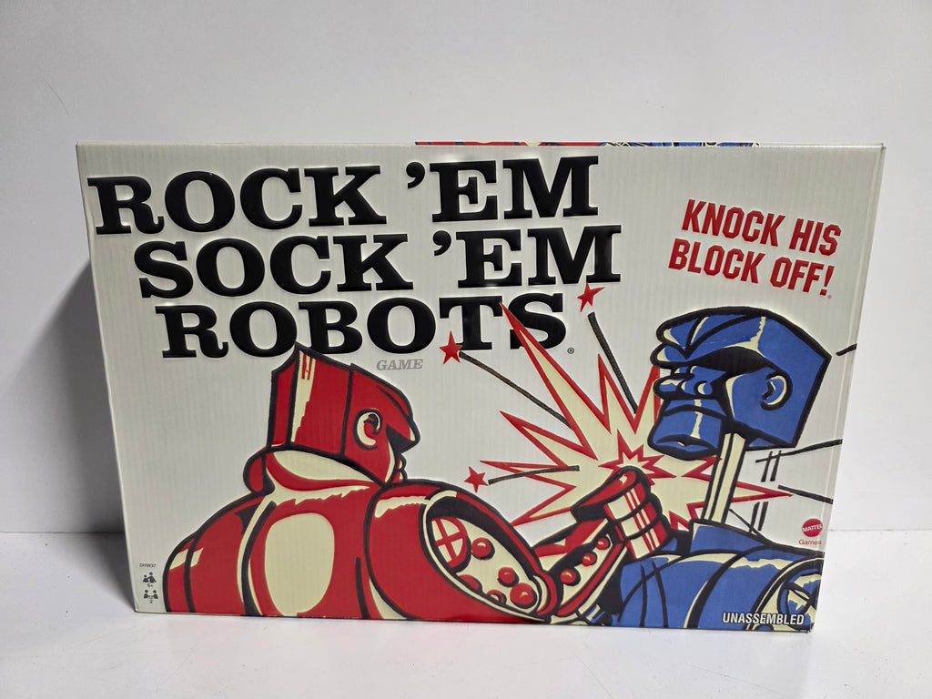 Mattel Rock 'Em Sock 'Em Robots Classic Boxing Game Retro Robot Battle Set