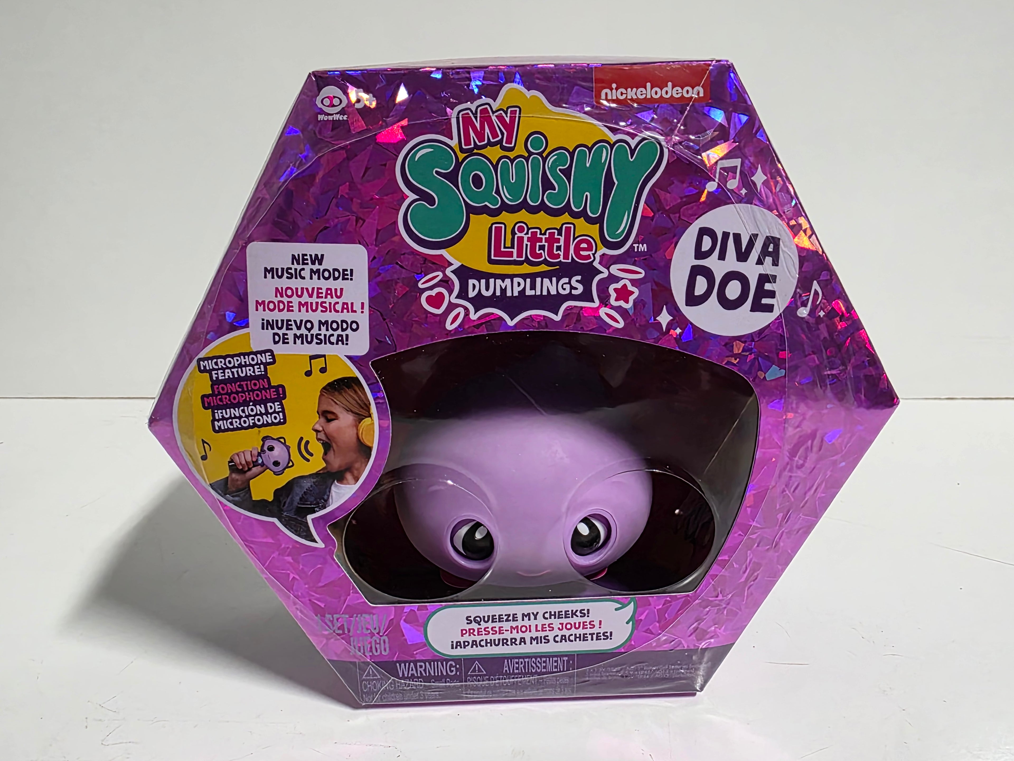 Nickelodeon My Squishy Little Dumplings Diva Doe Music Mode Interactive Collectible Toy