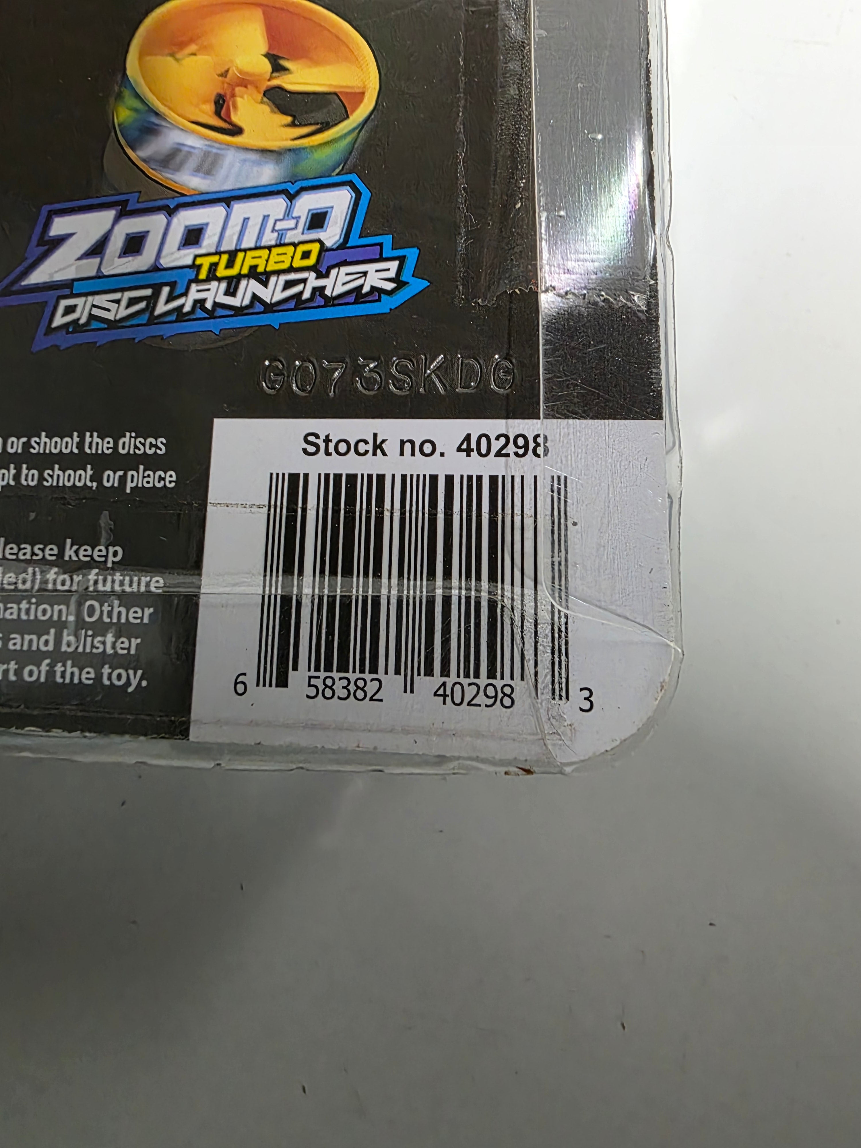 Zoom-O Turbo Disc Launcher Foam Disc Blaster Rapid Trigger Toy Set 12 Discs