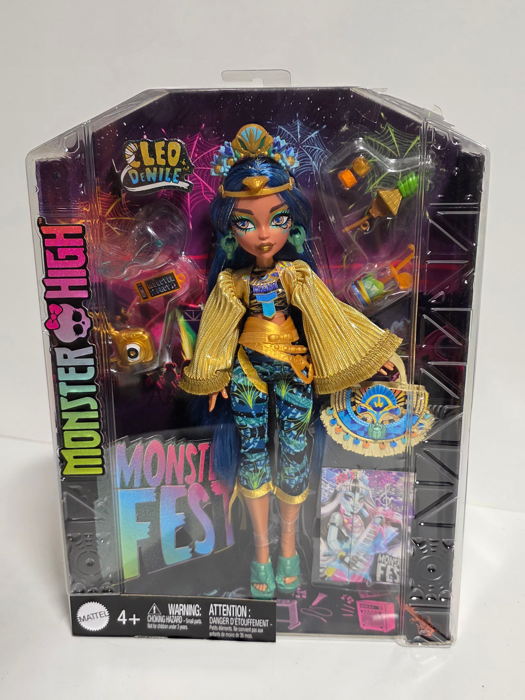 Monster High Cleo De Nile Monster Fest Doll Mattel HXH81 Fashion Collectible Set