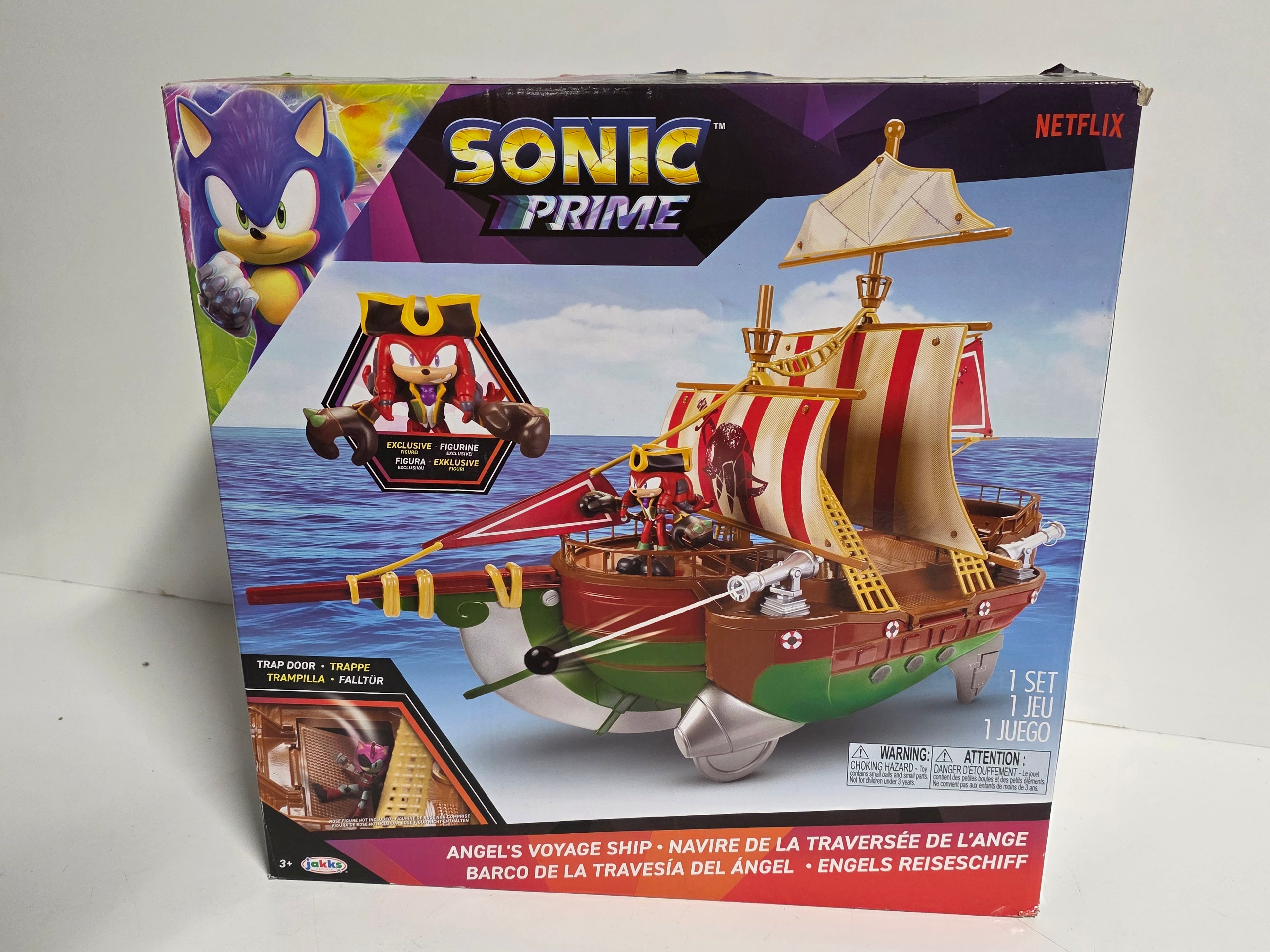 Sonic Prime Angel's Voyage Ship Playset Jakks Pacific Exclusive Figure Toy Set