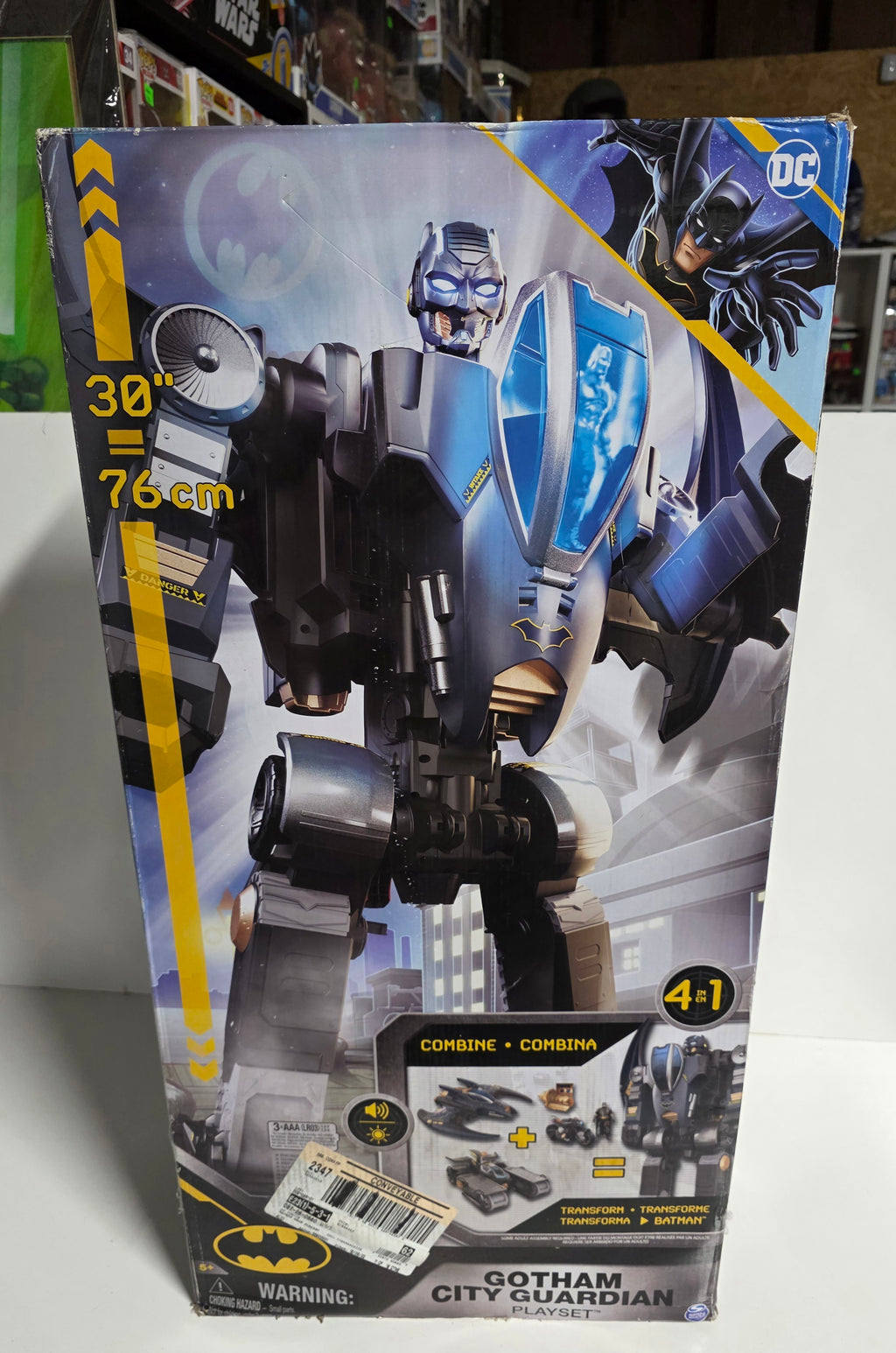 DC Batman Gotham City Guardian 30 Inch Transforming Robot Playset Action Toy