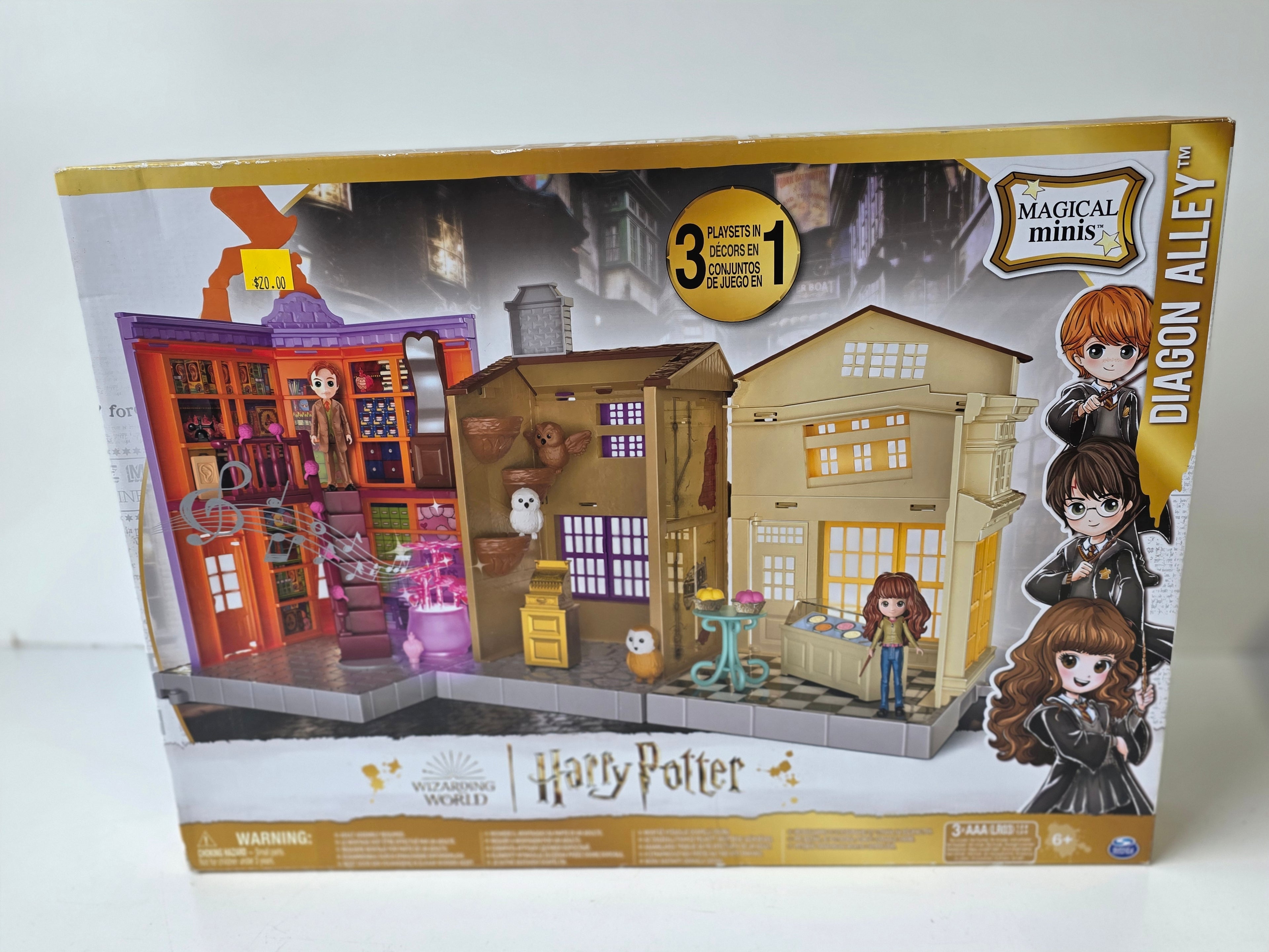 Harry Potter Magical Minis Diagon Alley 3 in 1 Playset Collector Toy New Boxed