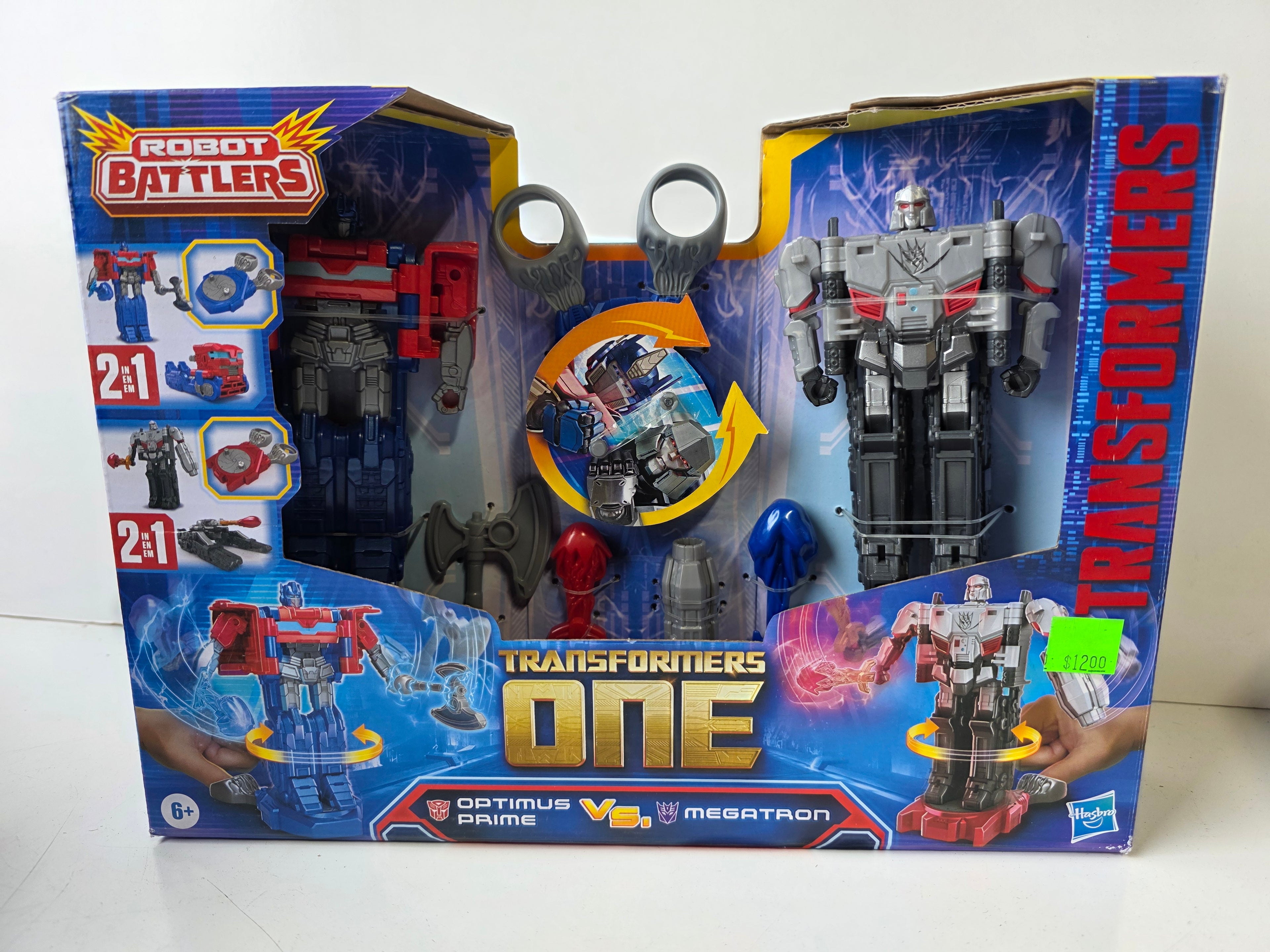 Hasbro Transformers One Robot Battlers Optimus Prime Megatron Action Figure Set Collectible