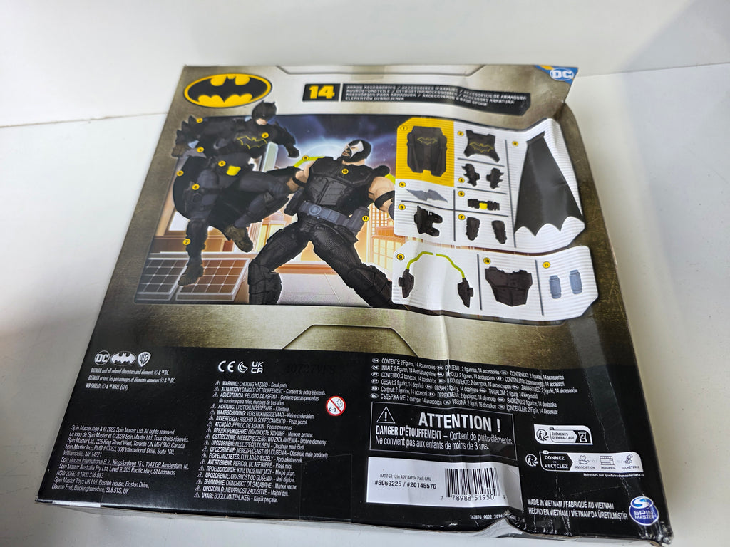 Spin Master DC Batman Adventures Batman vs. Bane 12-Inch Action Figure Battle Set