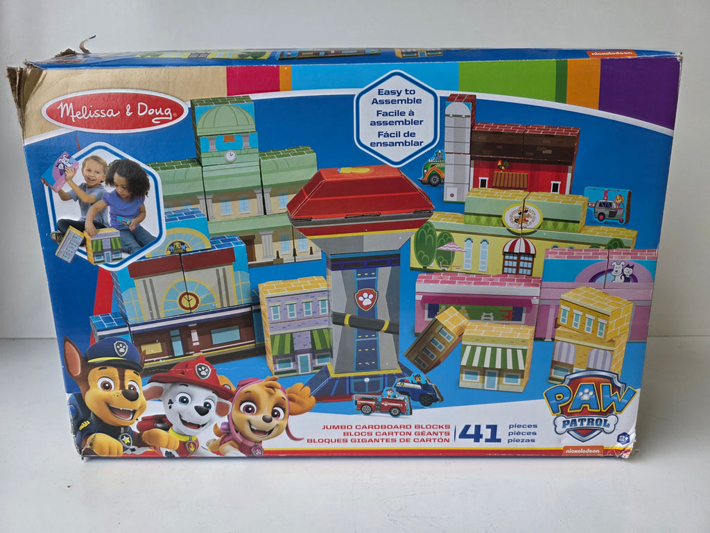 Melissa & Doug PAW Patrol Jumbo Cardboard Building Blocks 41-Piece Construction Playset
